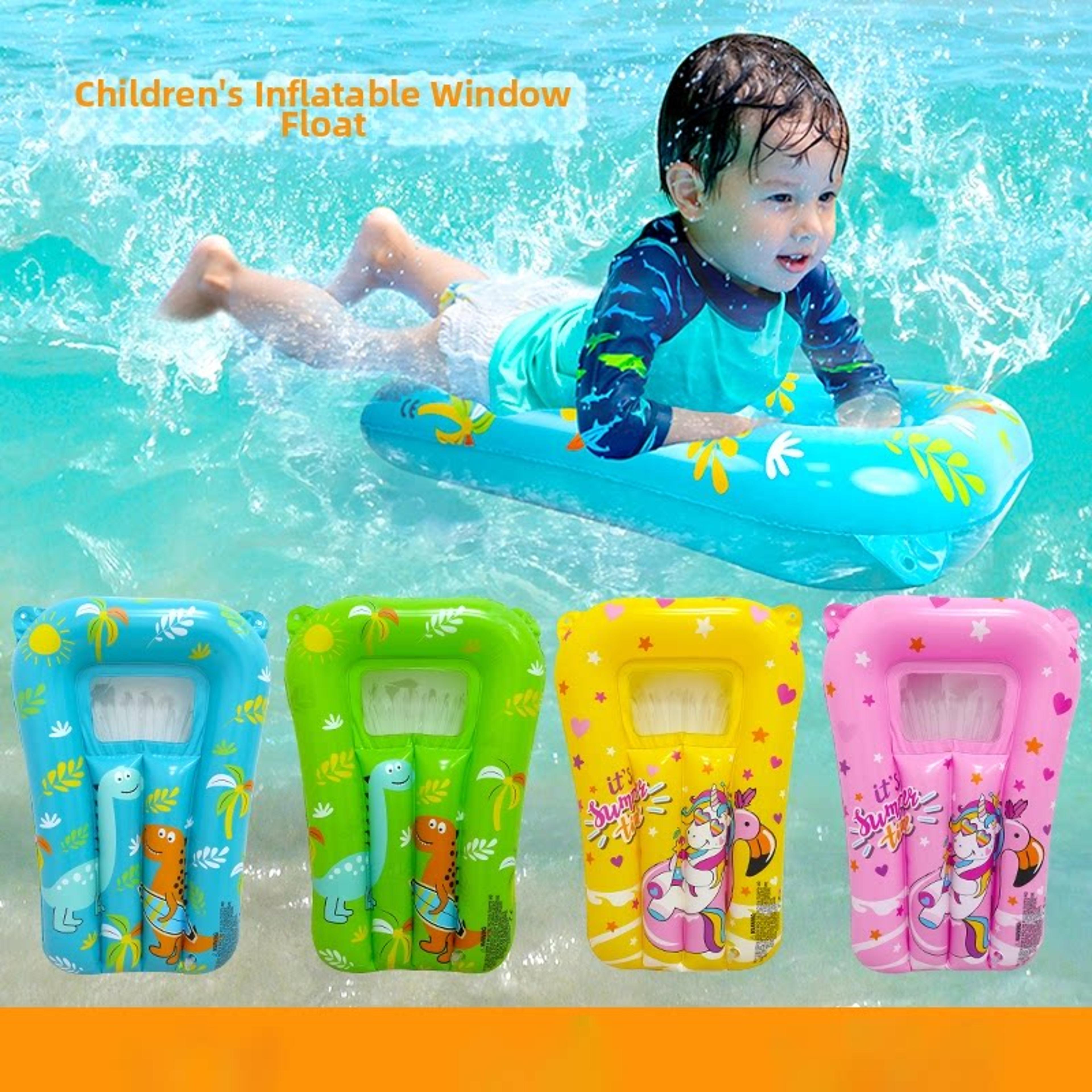 cartoon kids inflatable pool float swim ring for babies & toddlers summer water play