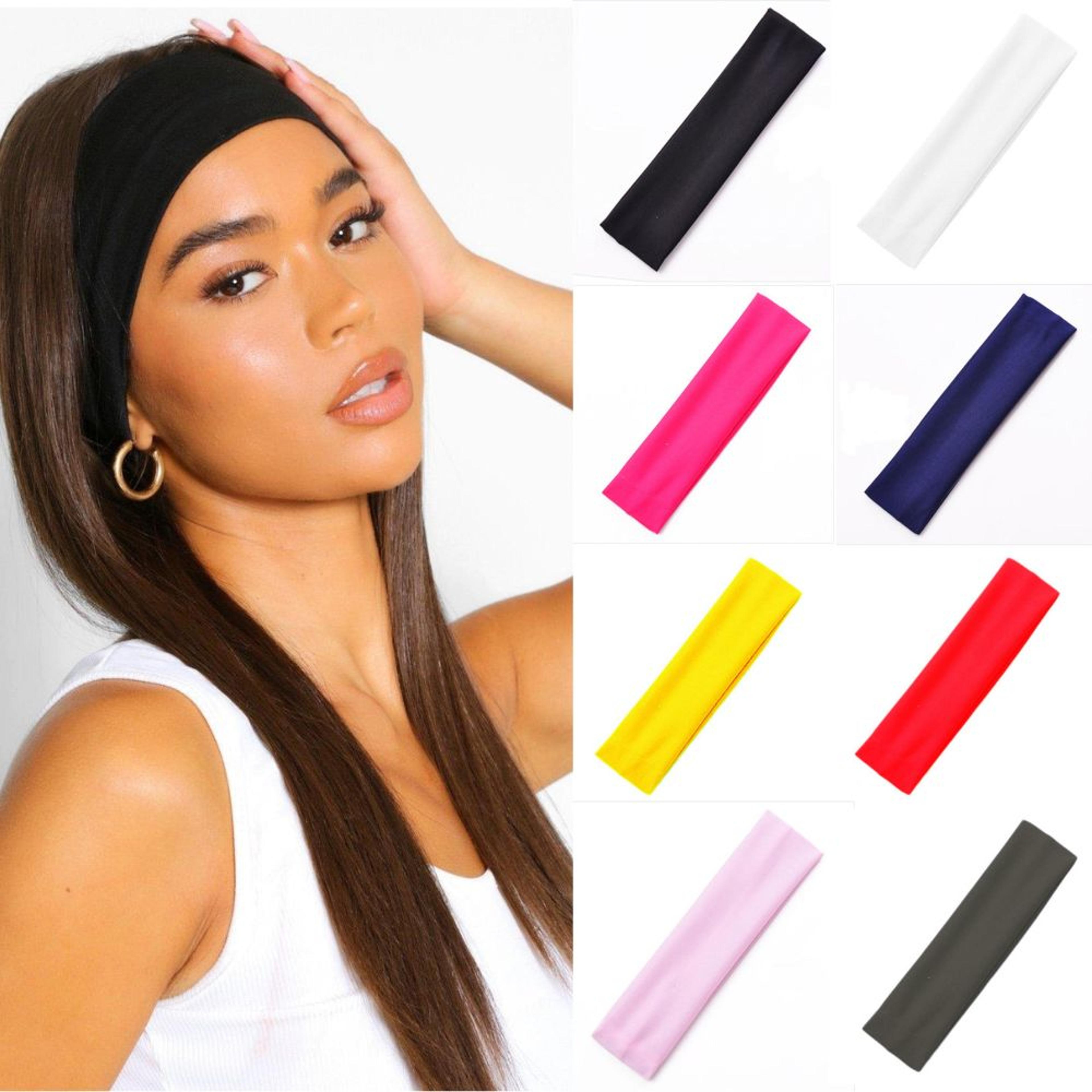 sweat absorbing elastic hair bands yoga & running headband for men & women