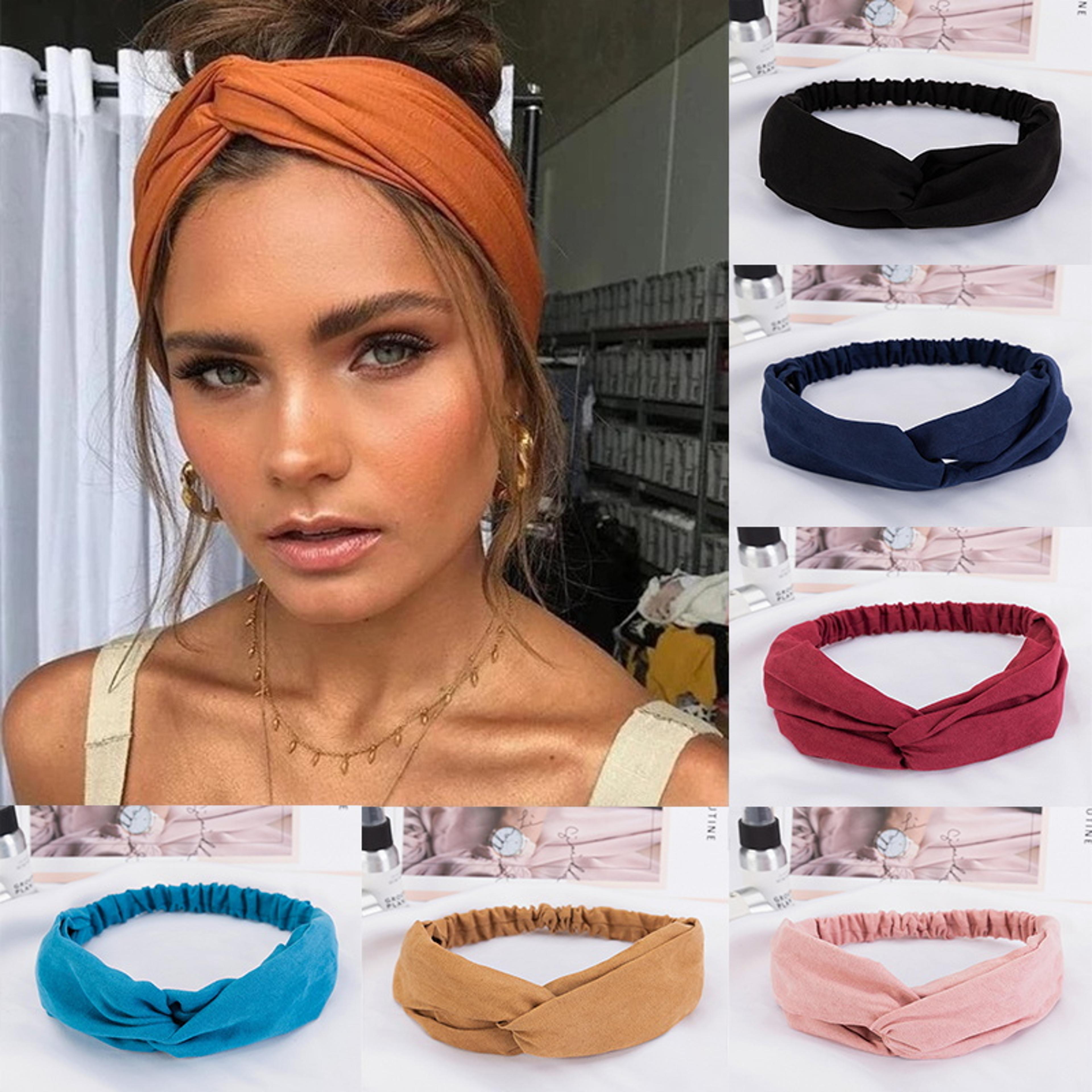 boho twist headband for women wide bohemian headband stretch hair wrap