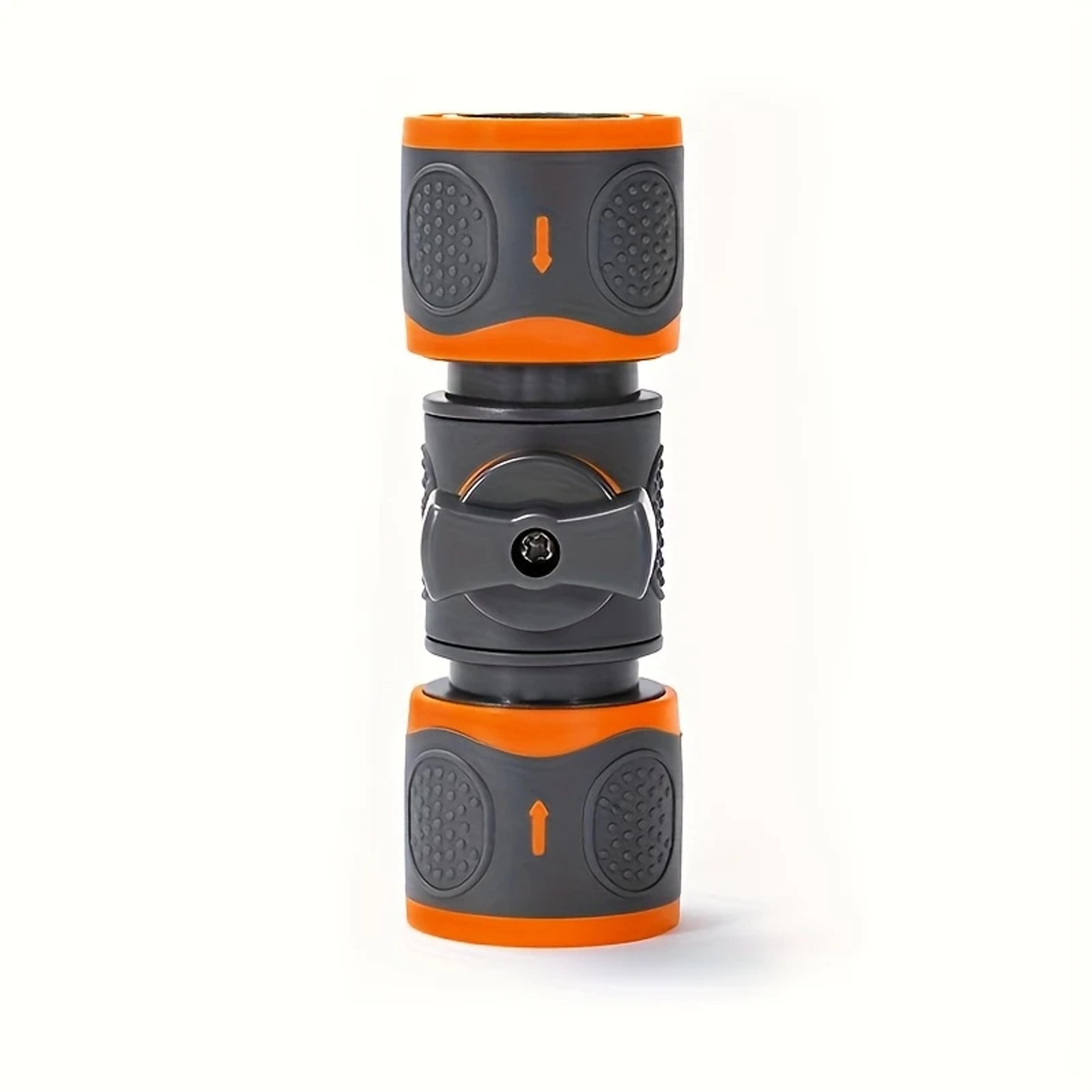 universal garden hose quick connect adapter with shutoff valve for spray guns & watering systems