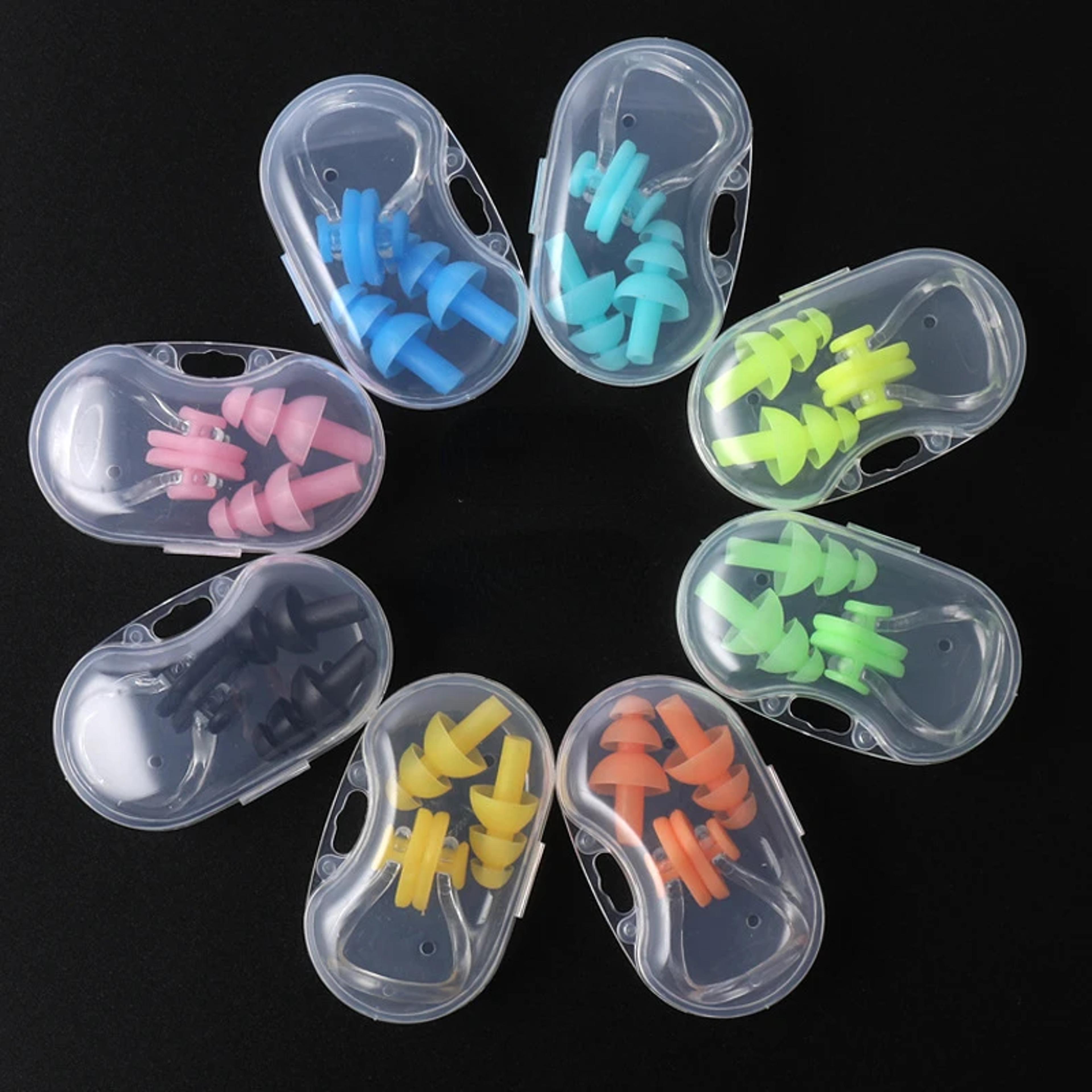 silicone swimming earplugs & nose clip set waterproof swimming earplugs set for swim & sleep