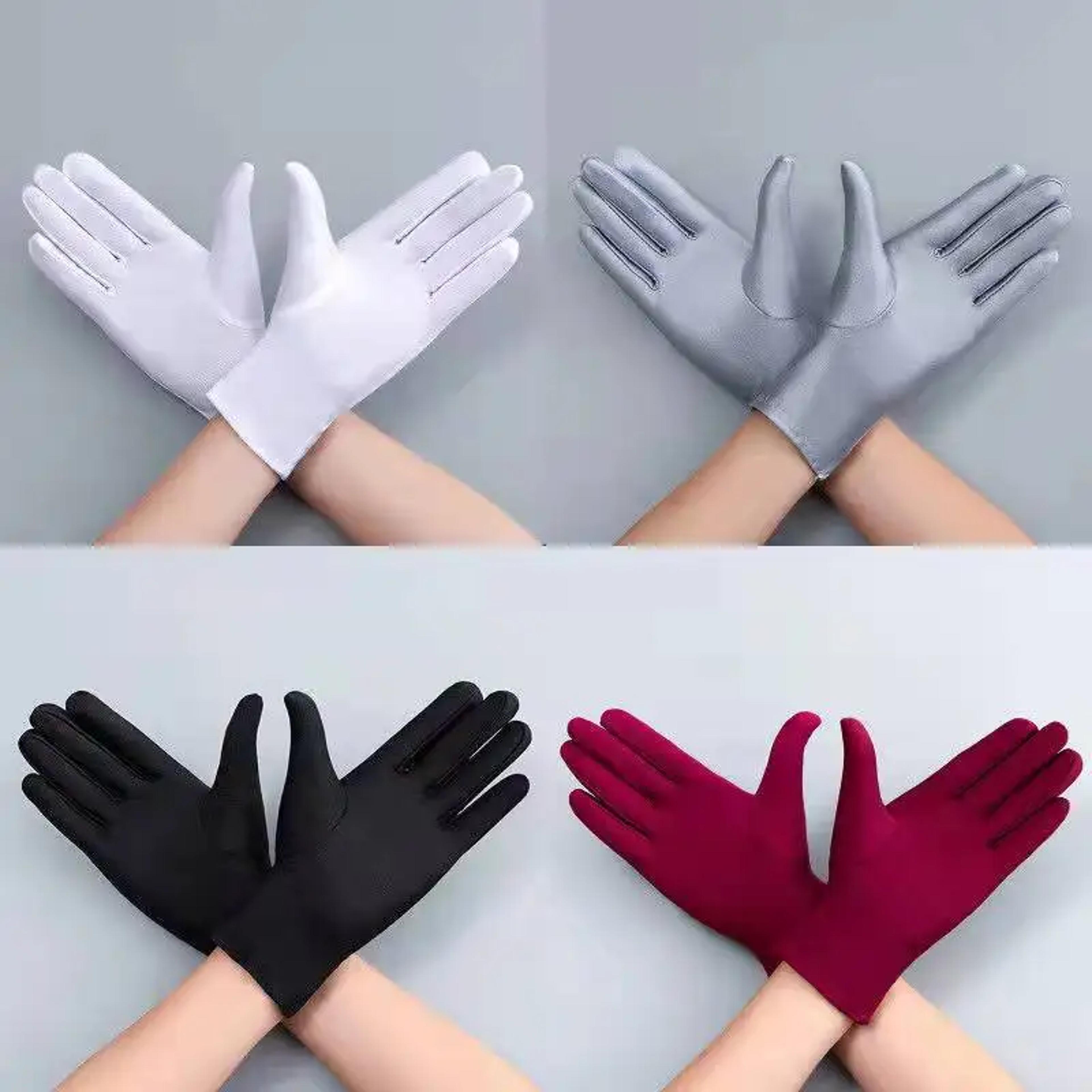 summer spandex sun protection short stretch dressy dance gloves unisex fashion etiquette mittens
