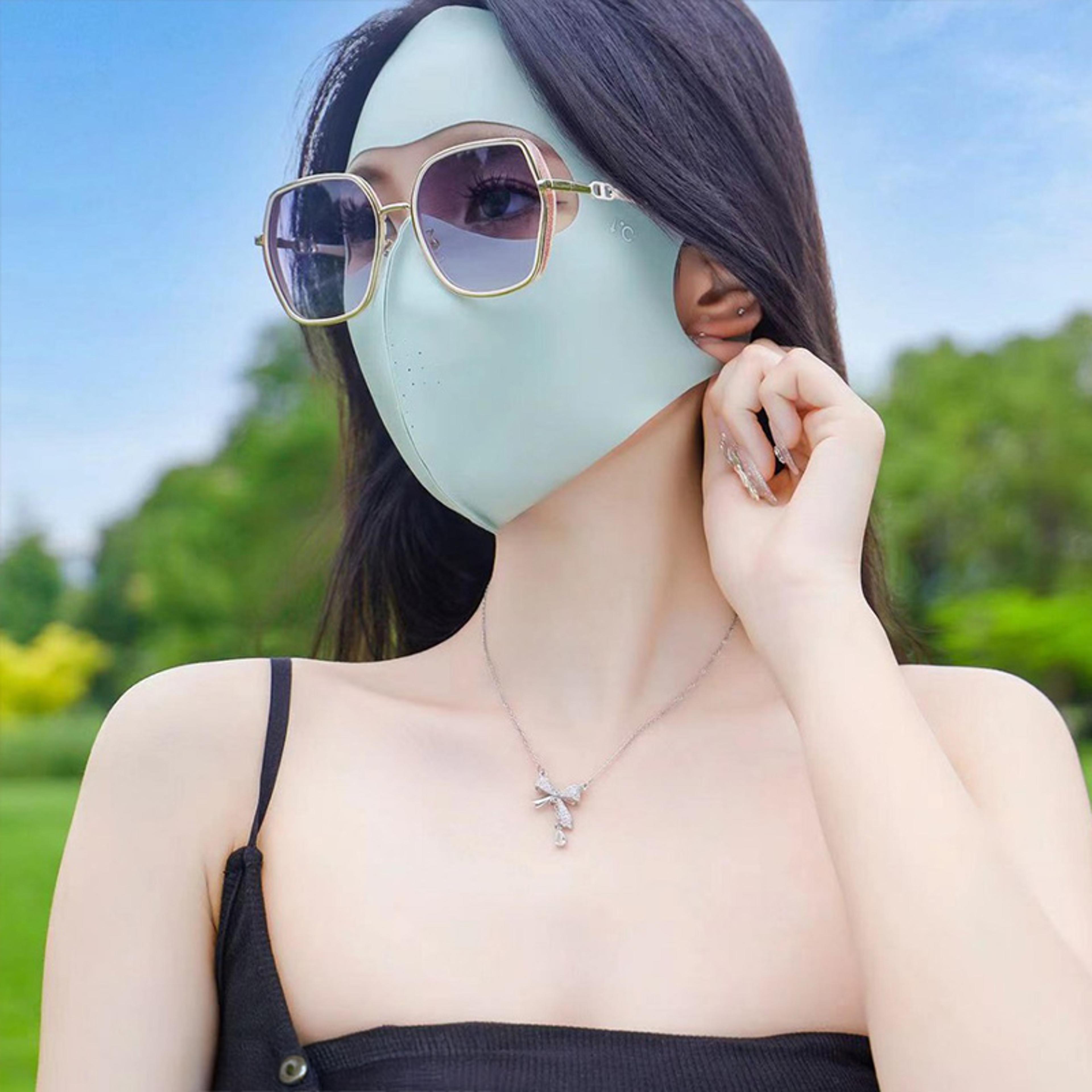 breathable full face sun protection mask uv protection face cover for outdoor travel