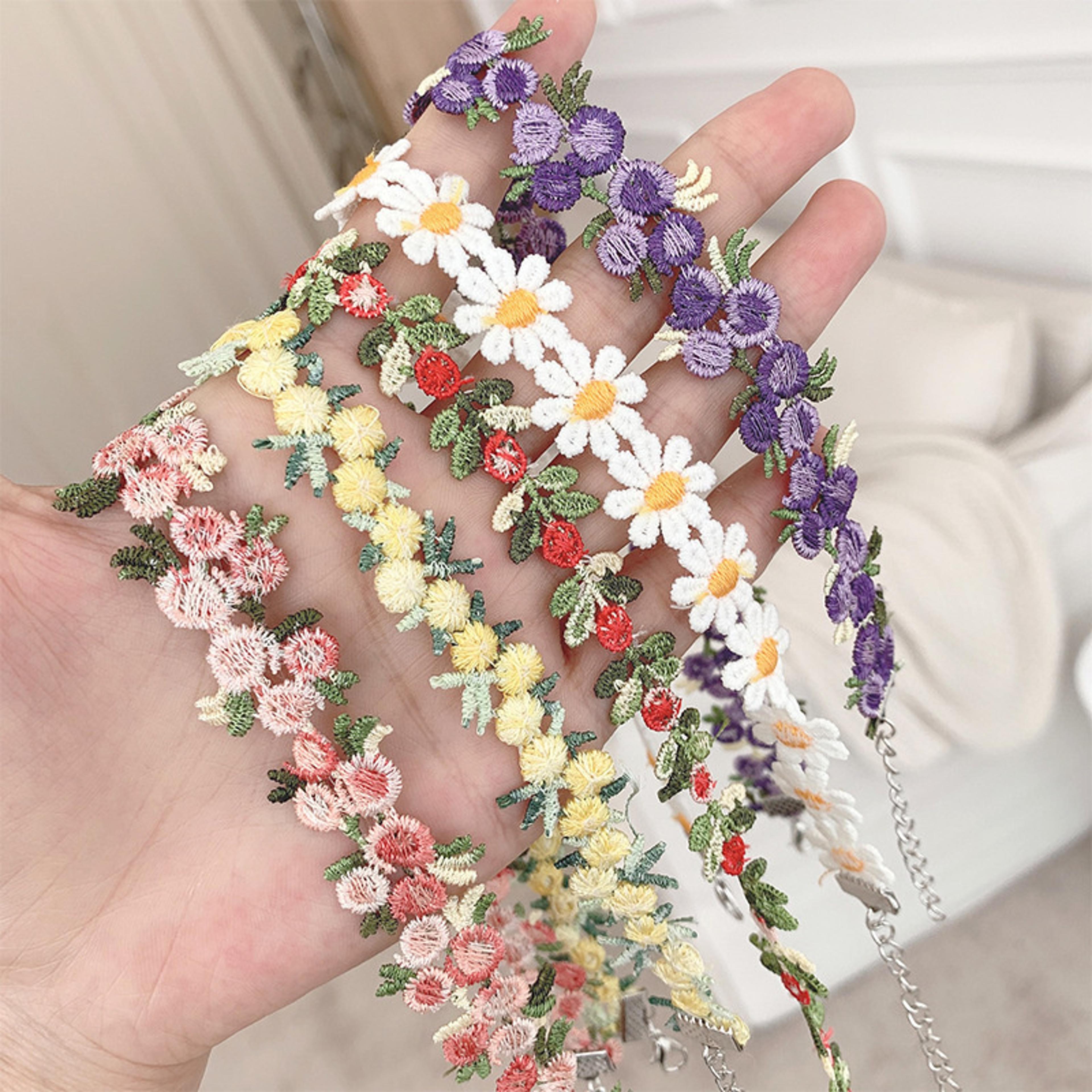 floral lace choker necklace embroidered romantic lace choker jewelry for women & girls