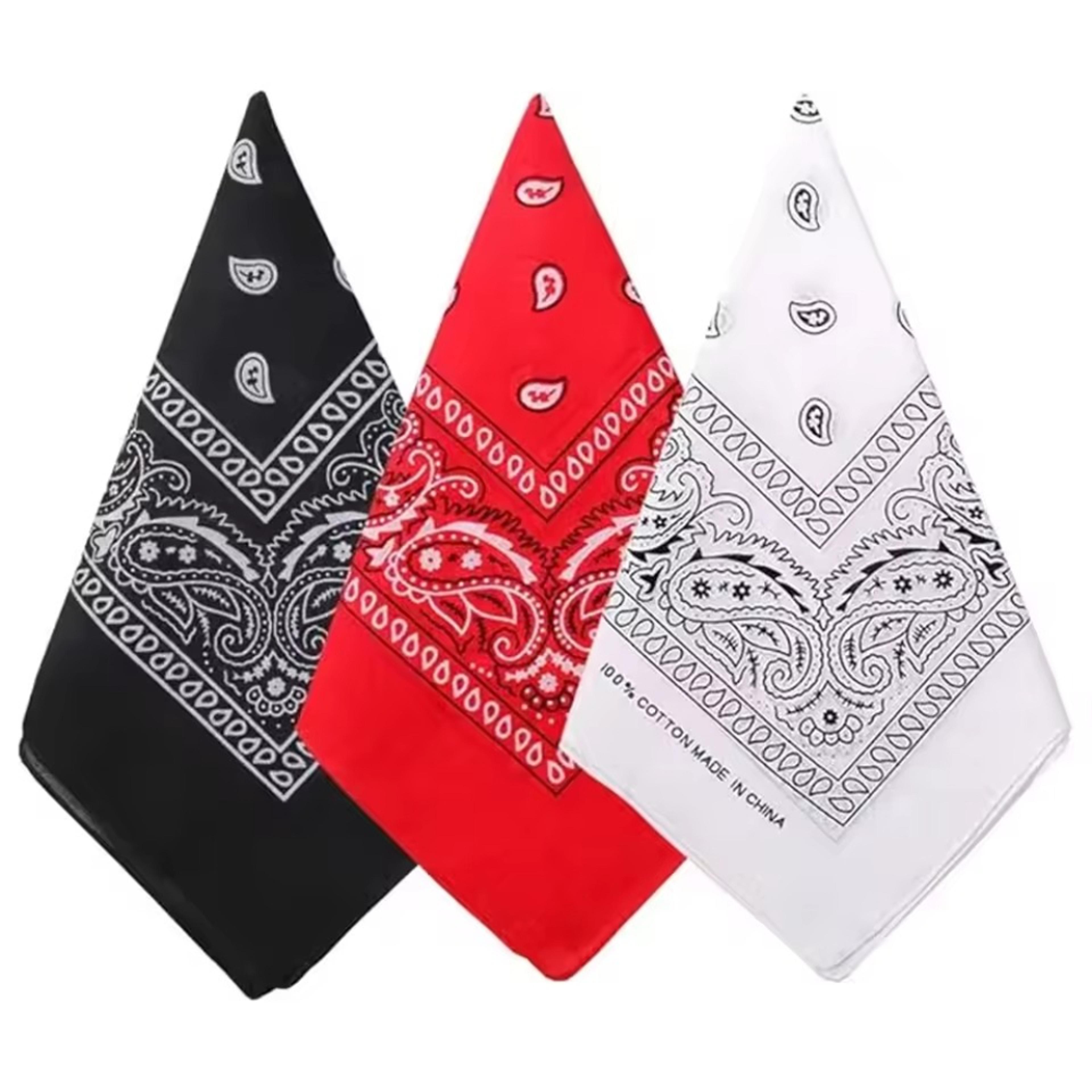paisley bandana scarf hip hop cowboy square head wrap for men & women
