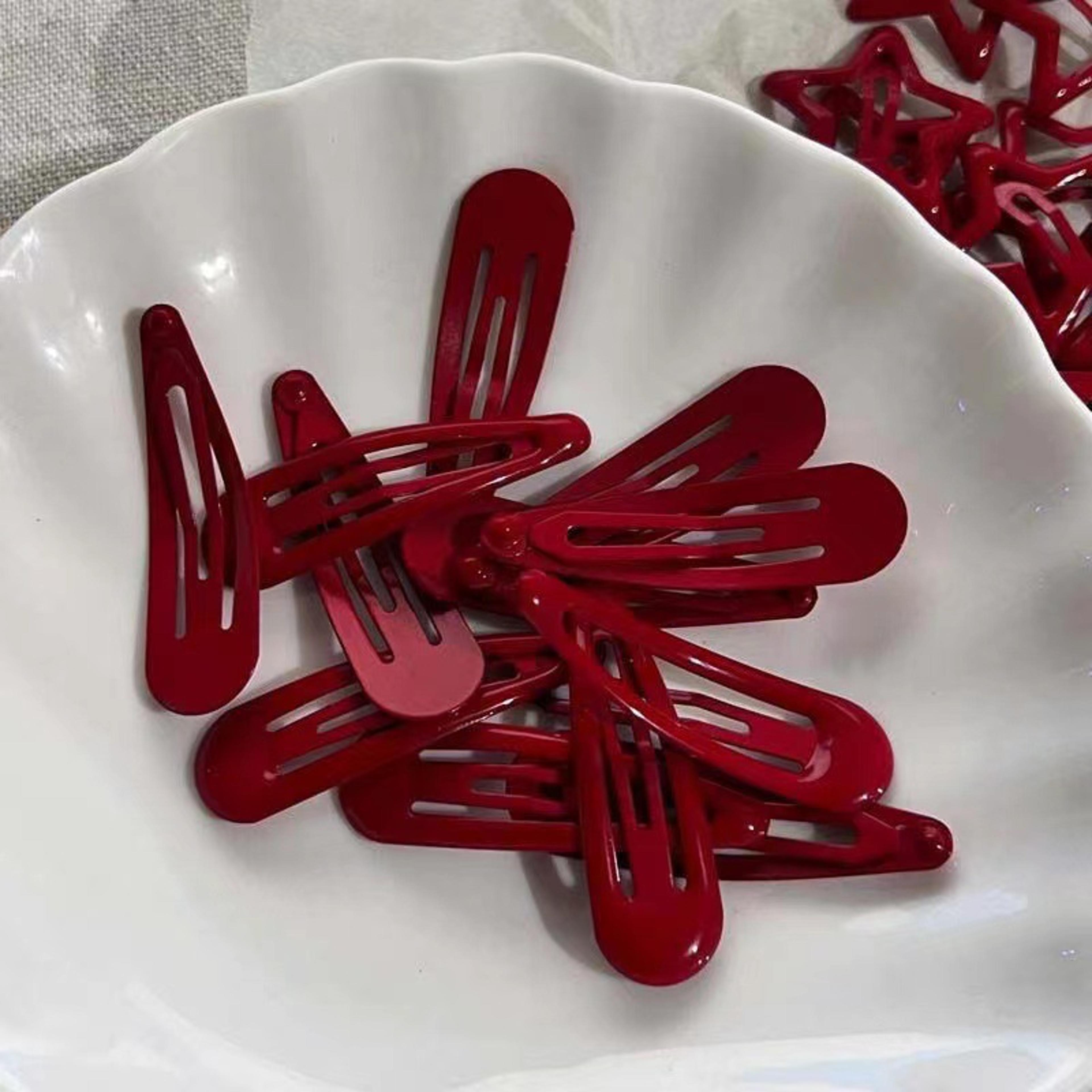 red star waterdrop snap hair clip for girls cute barrette hair accessories