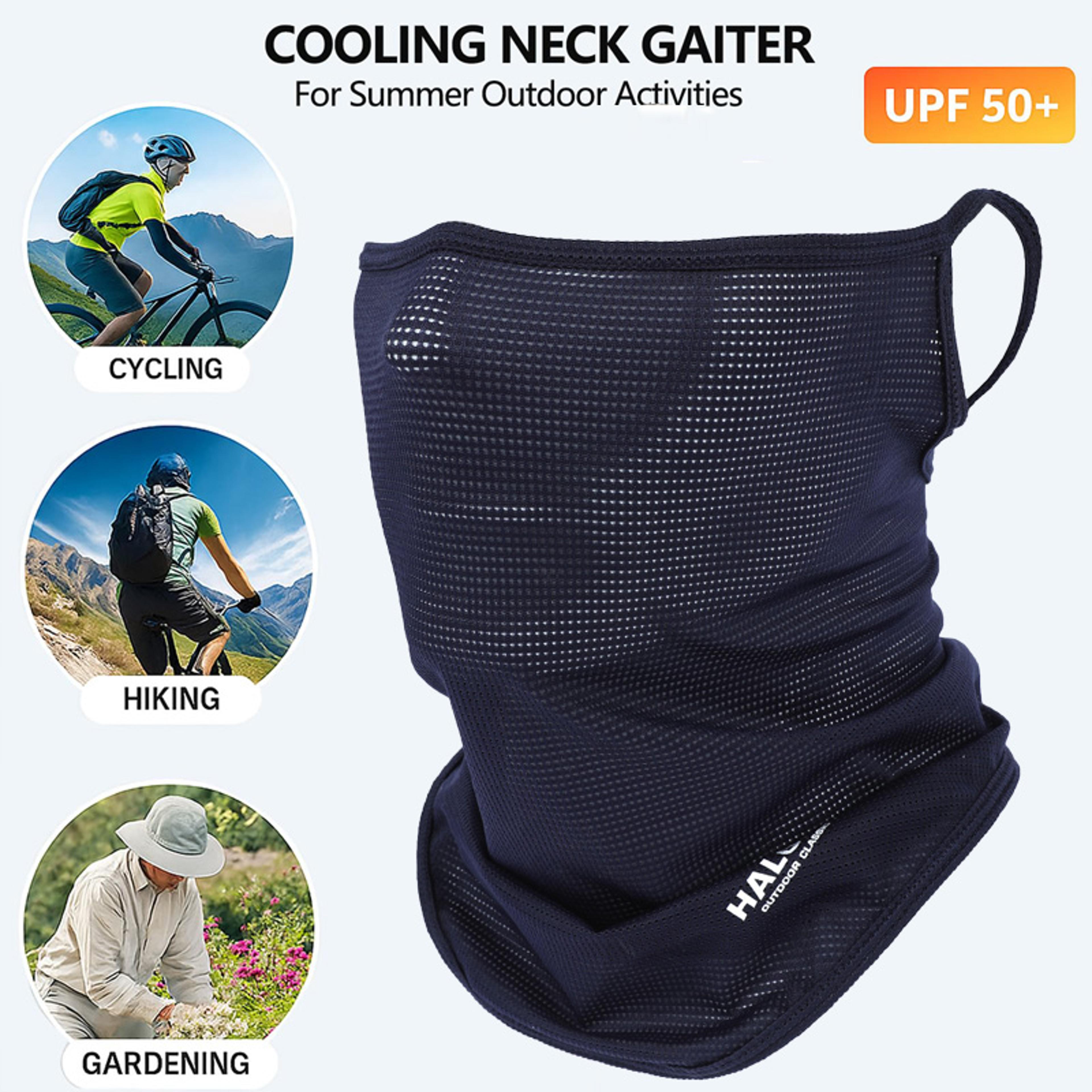 ice silk uv protection face mask balaclava motorcycle neck gaiter sun protection