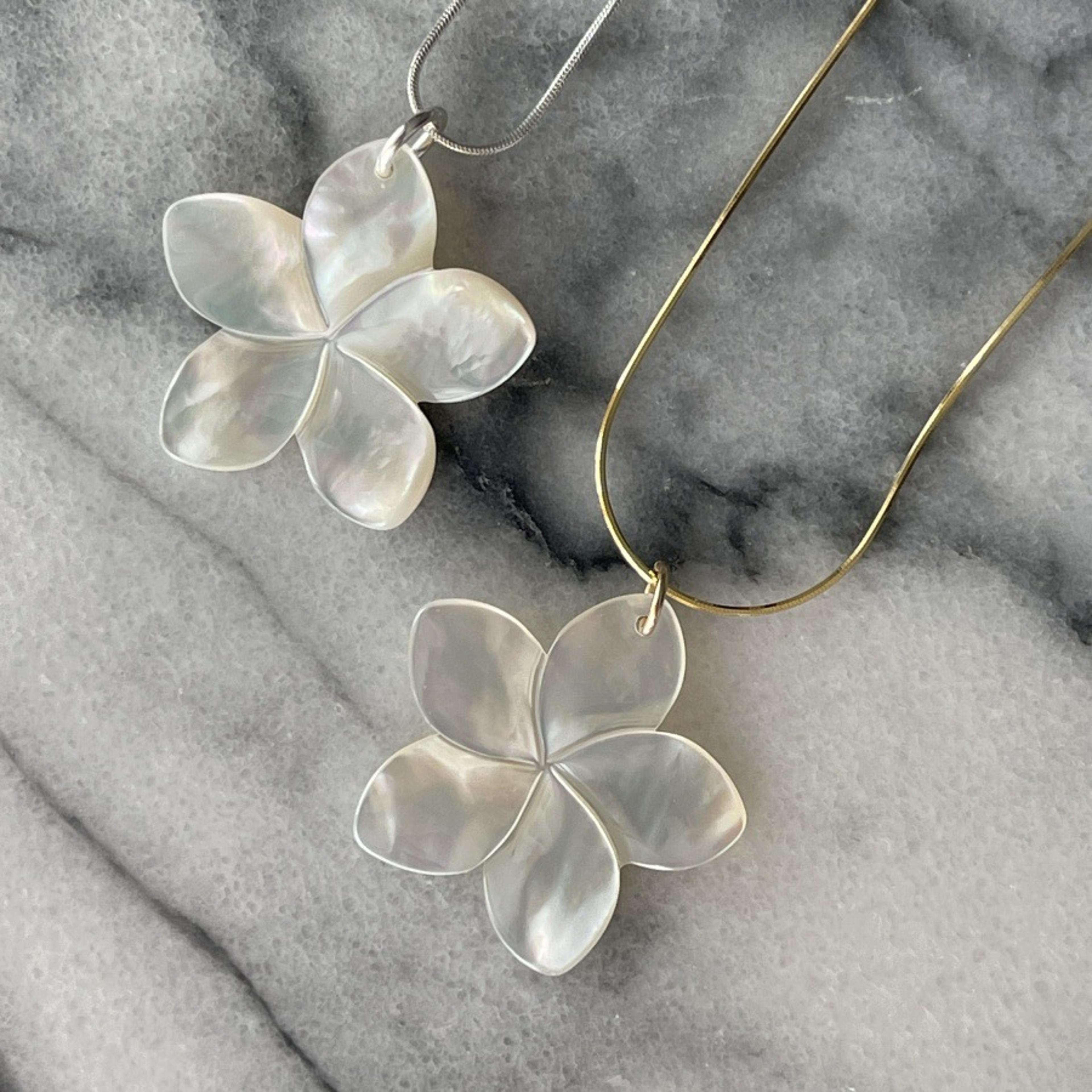 cherry blossom shell carving pendant necklace for women summer beach style floral jewelry gift