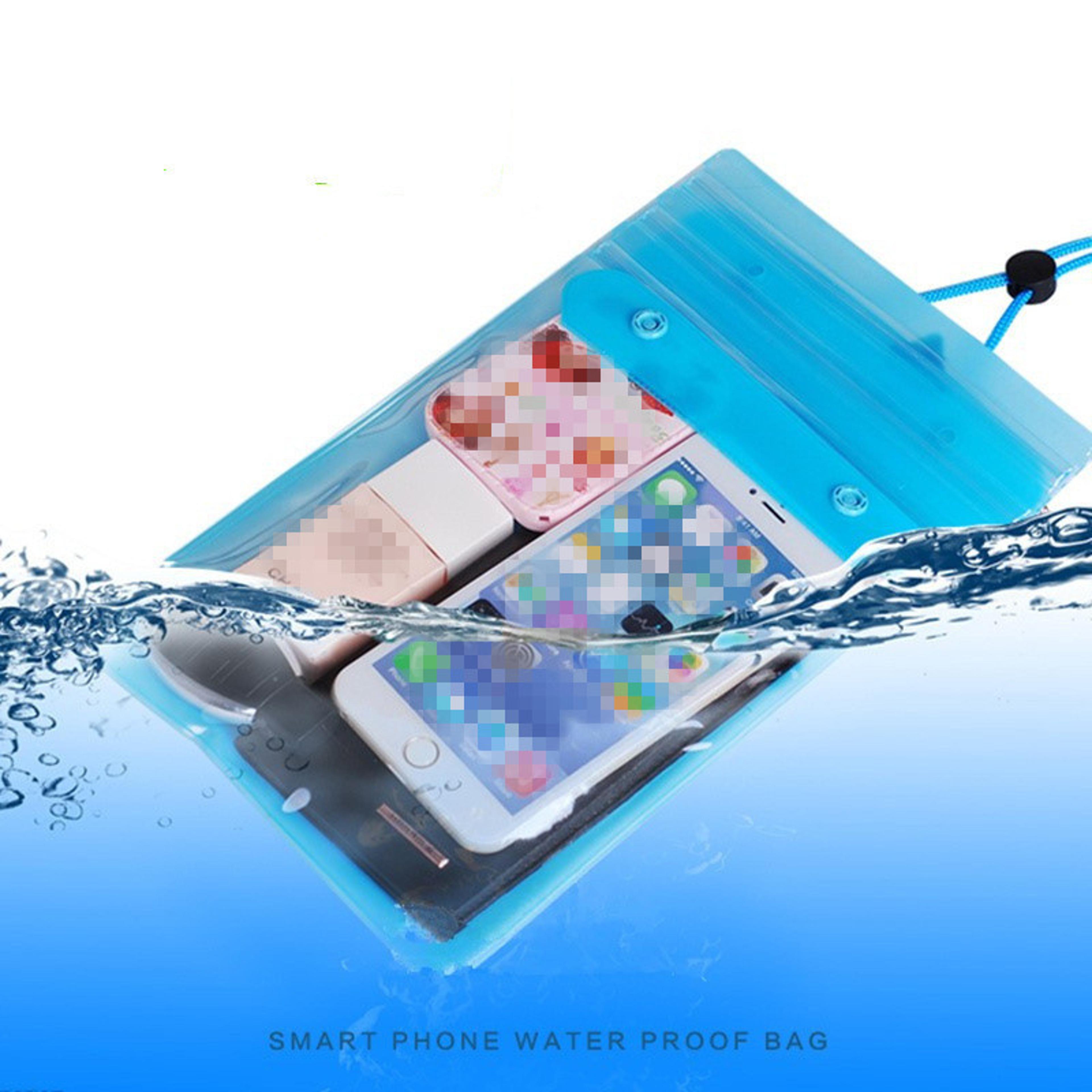 aquaguard triple seal waterproof dry bag for phone, keys & valuables