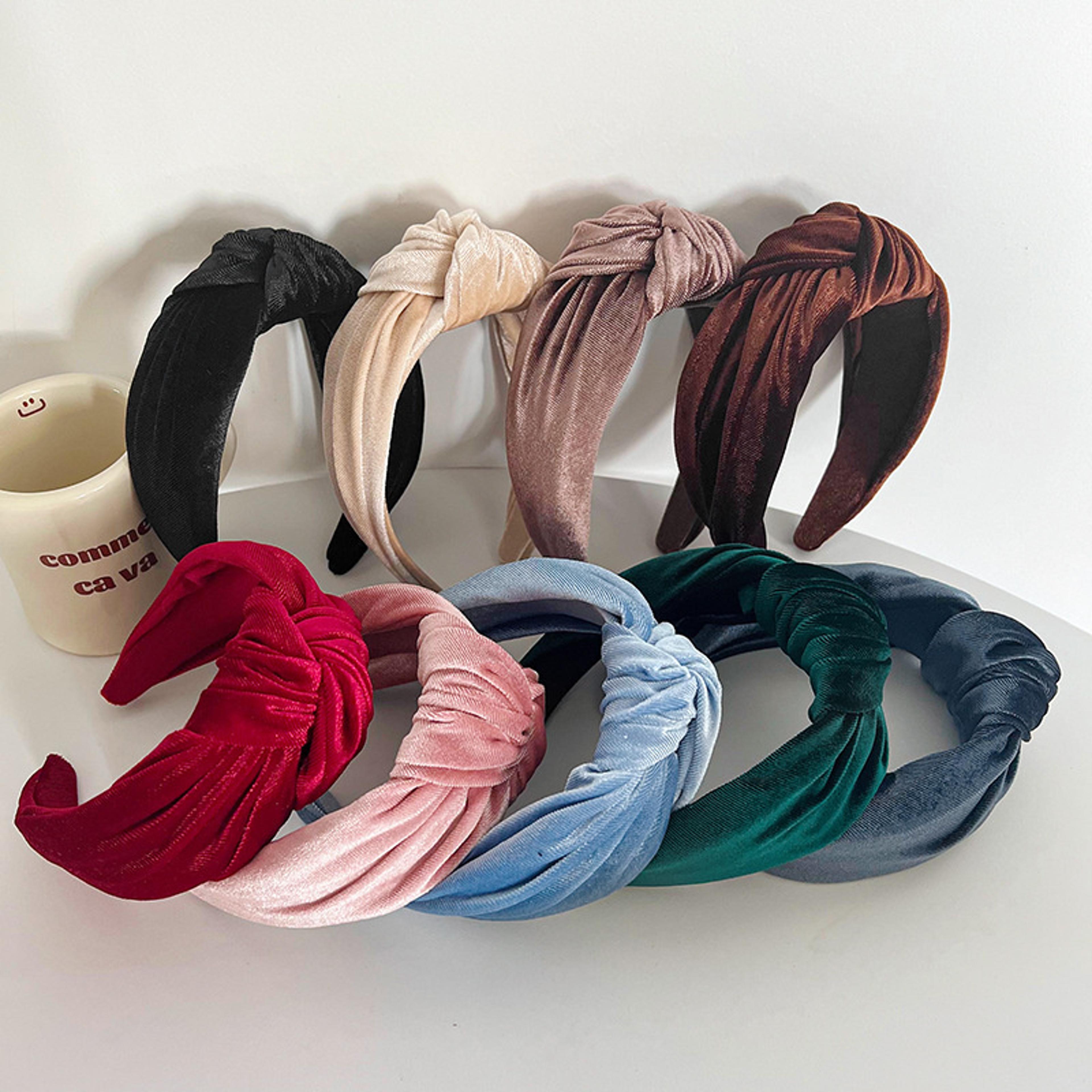 velvet knot wide headband for women soft velvet headband fashion hair accessory