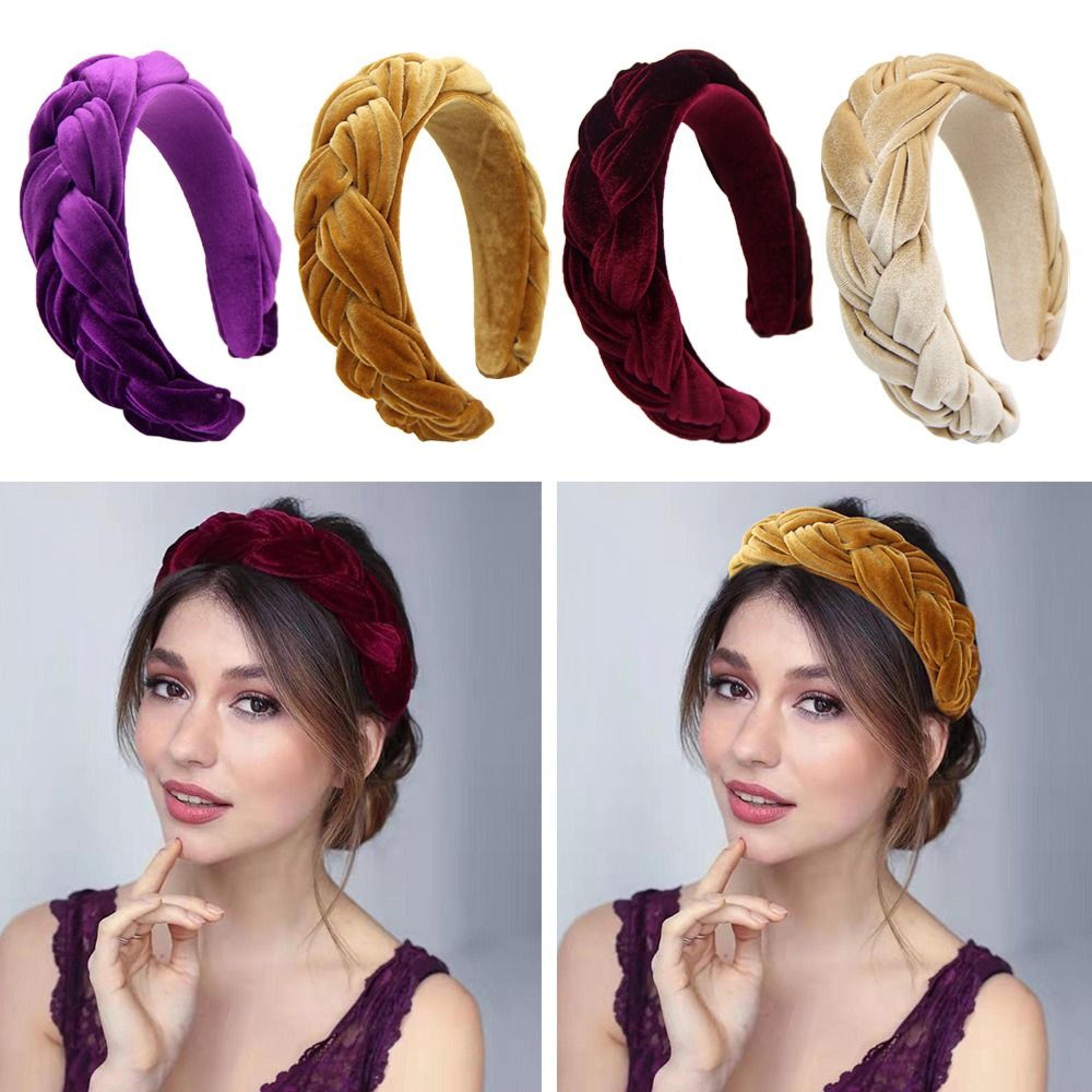 velvet padded headband for women vintage velvet headband with comfortable sponge design