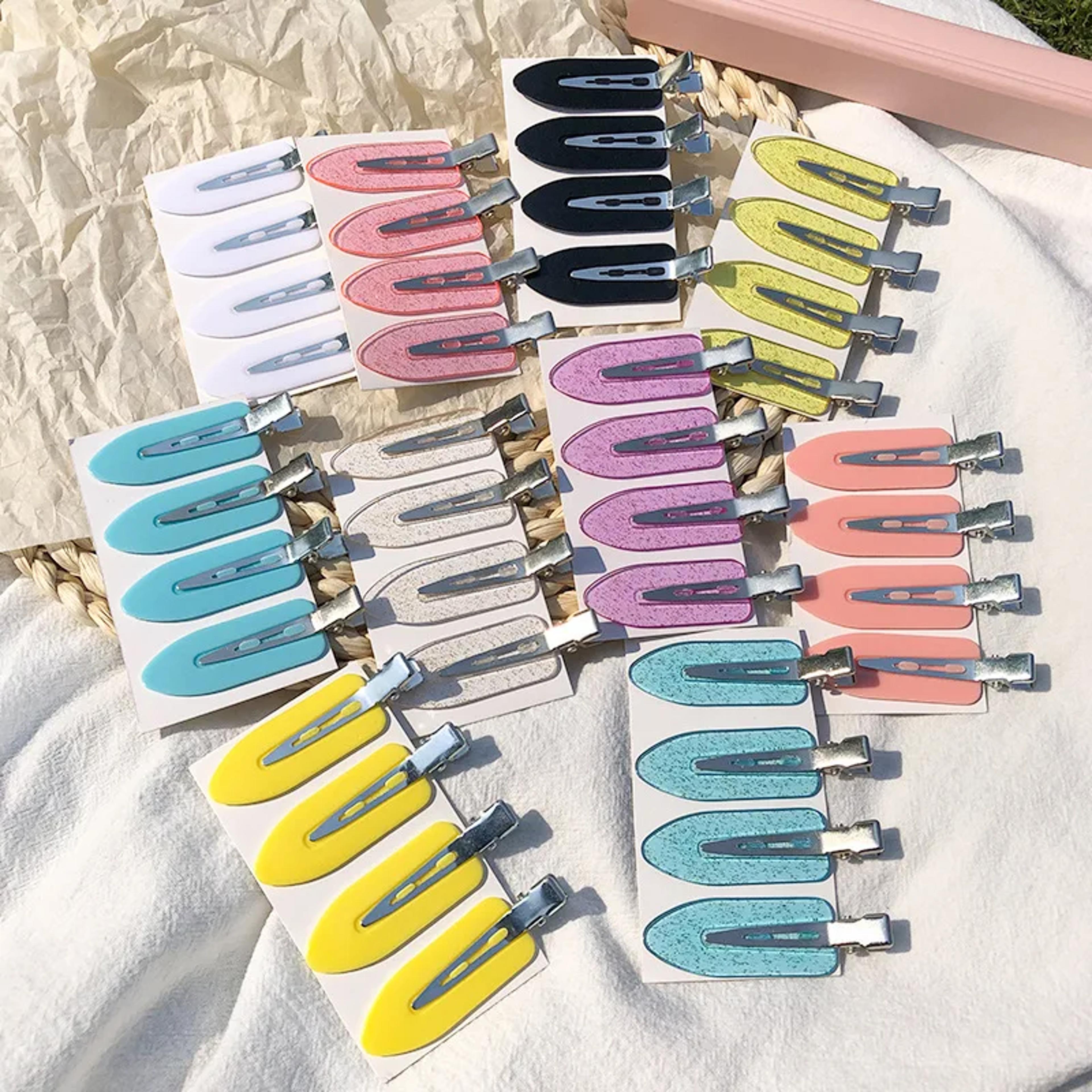 no crease hair styling clips set seamless makeup & bang holder hair pins