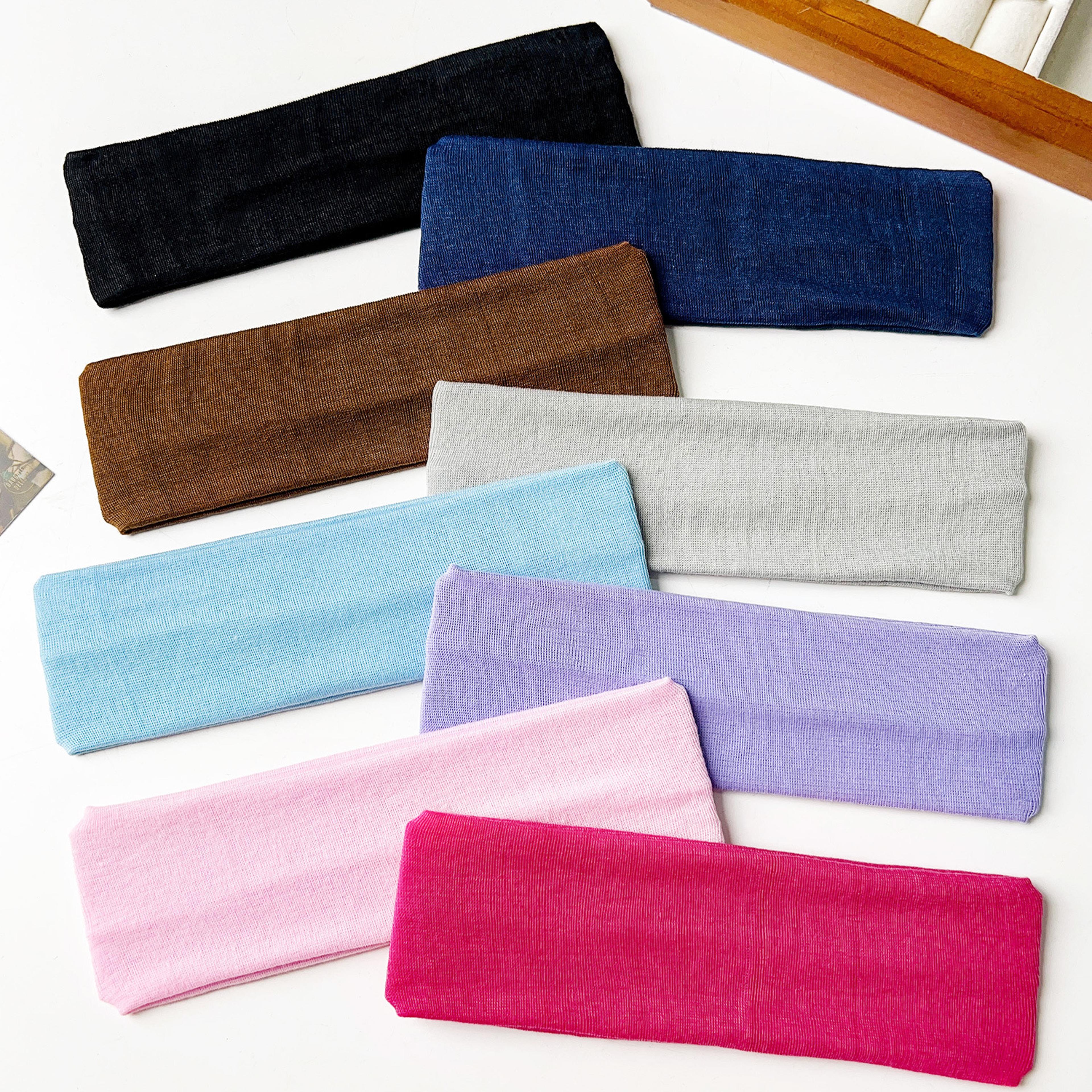 flexfit cotton sports headband for running, yoga & everyday hair control