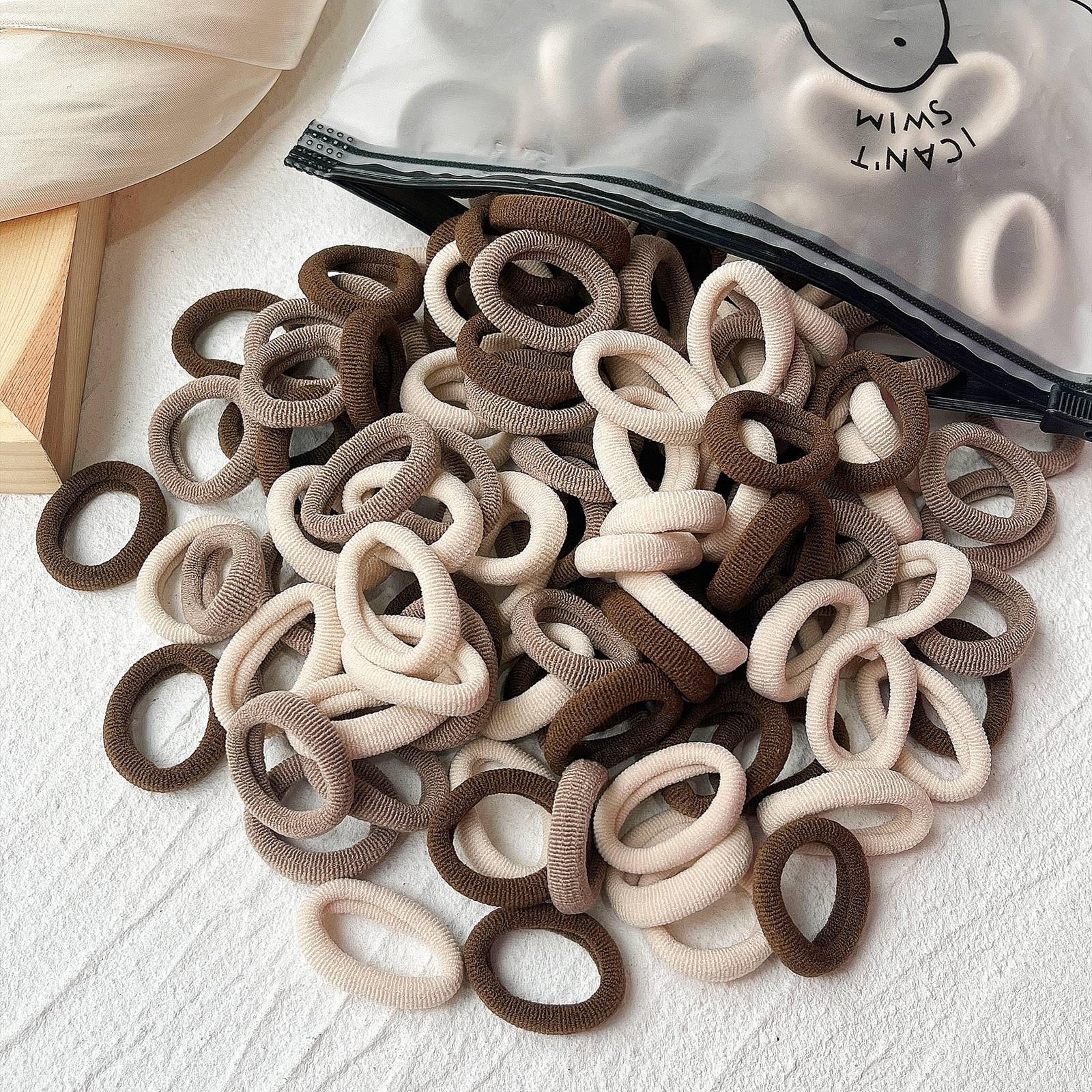 nylon kids hair ties soft elastic hair bands bulk set for strong hold