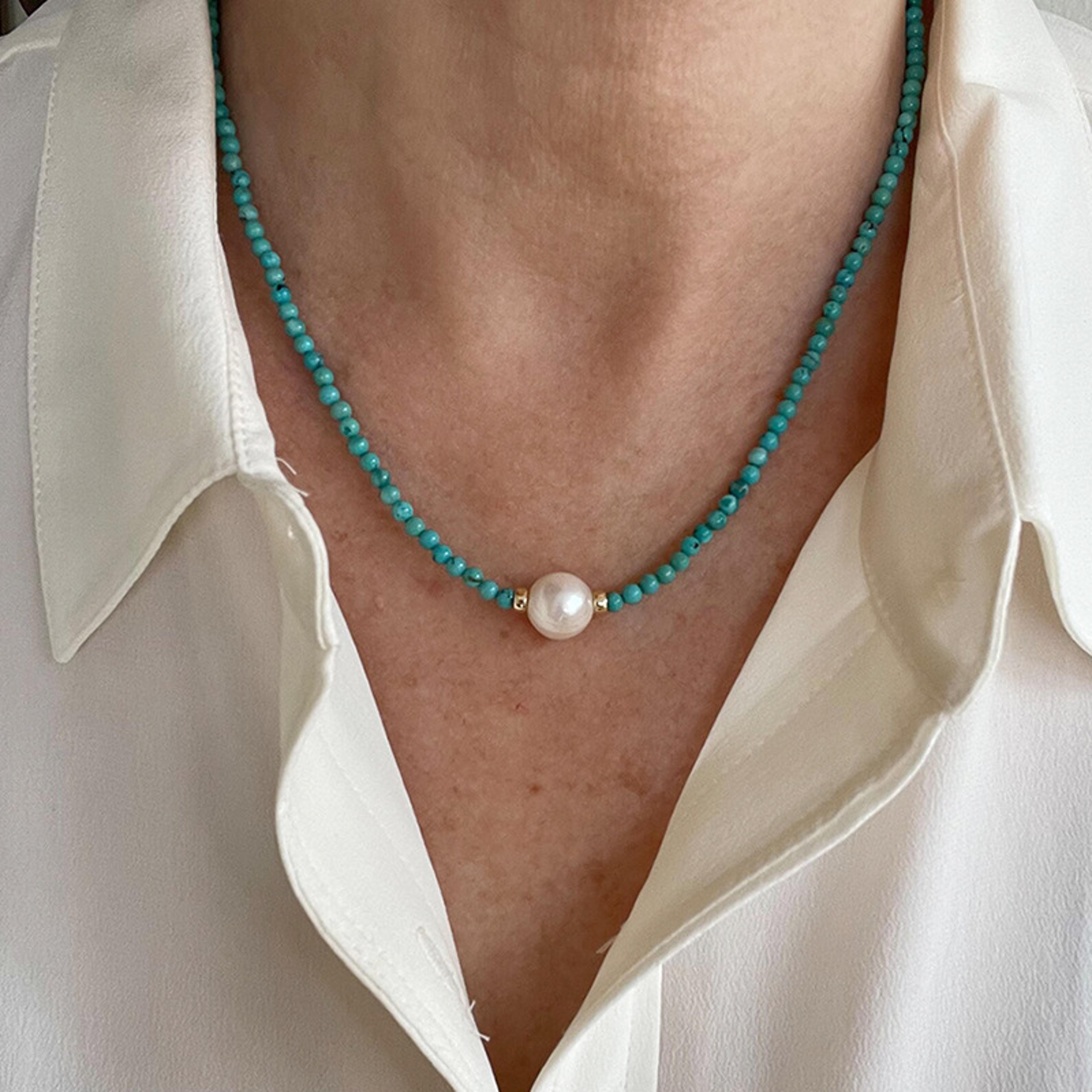 colorful heart pearl choker necklace for women elegant wedding & beach party jewelry
