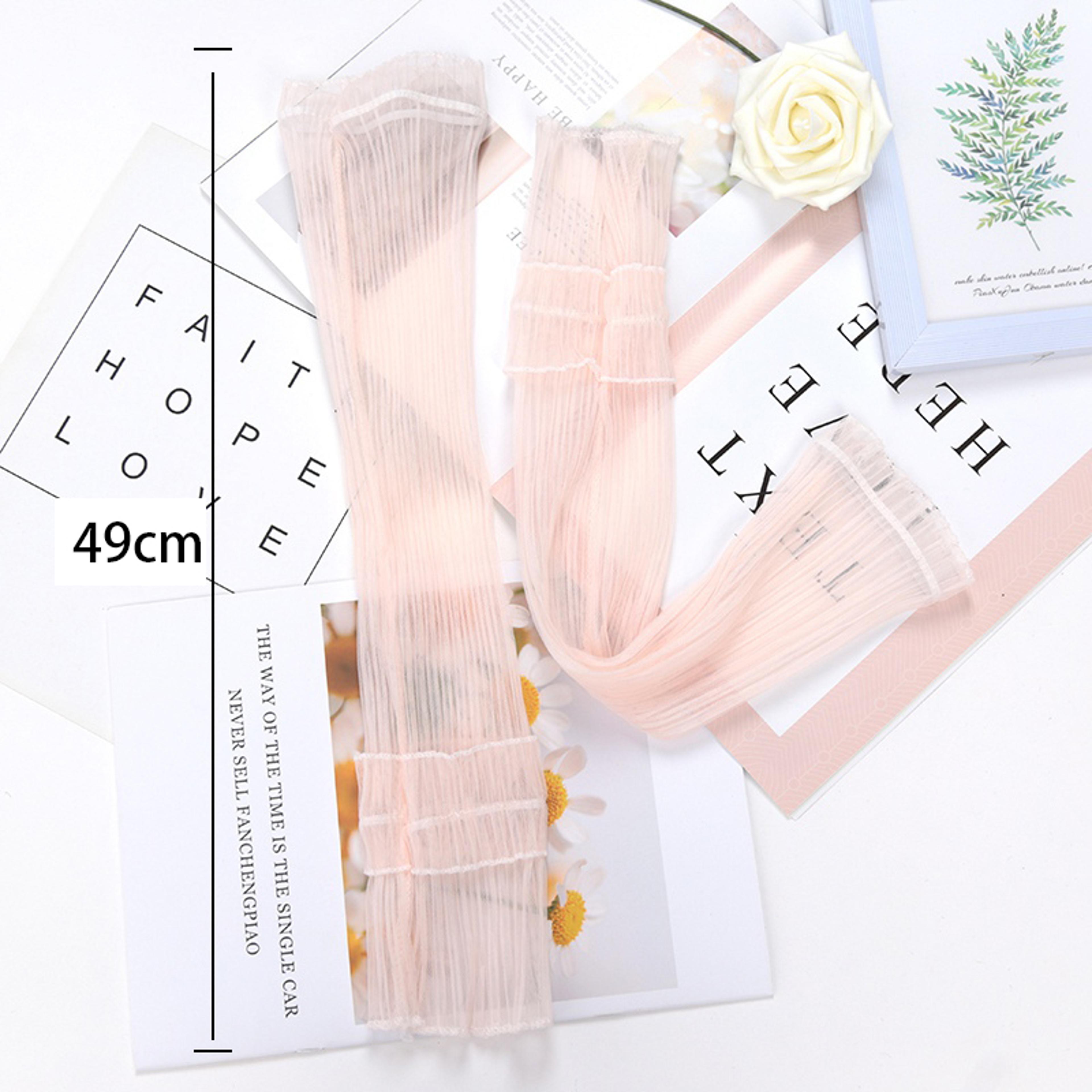 elegant uv protection arm sleeves fingerless lace gloves for women