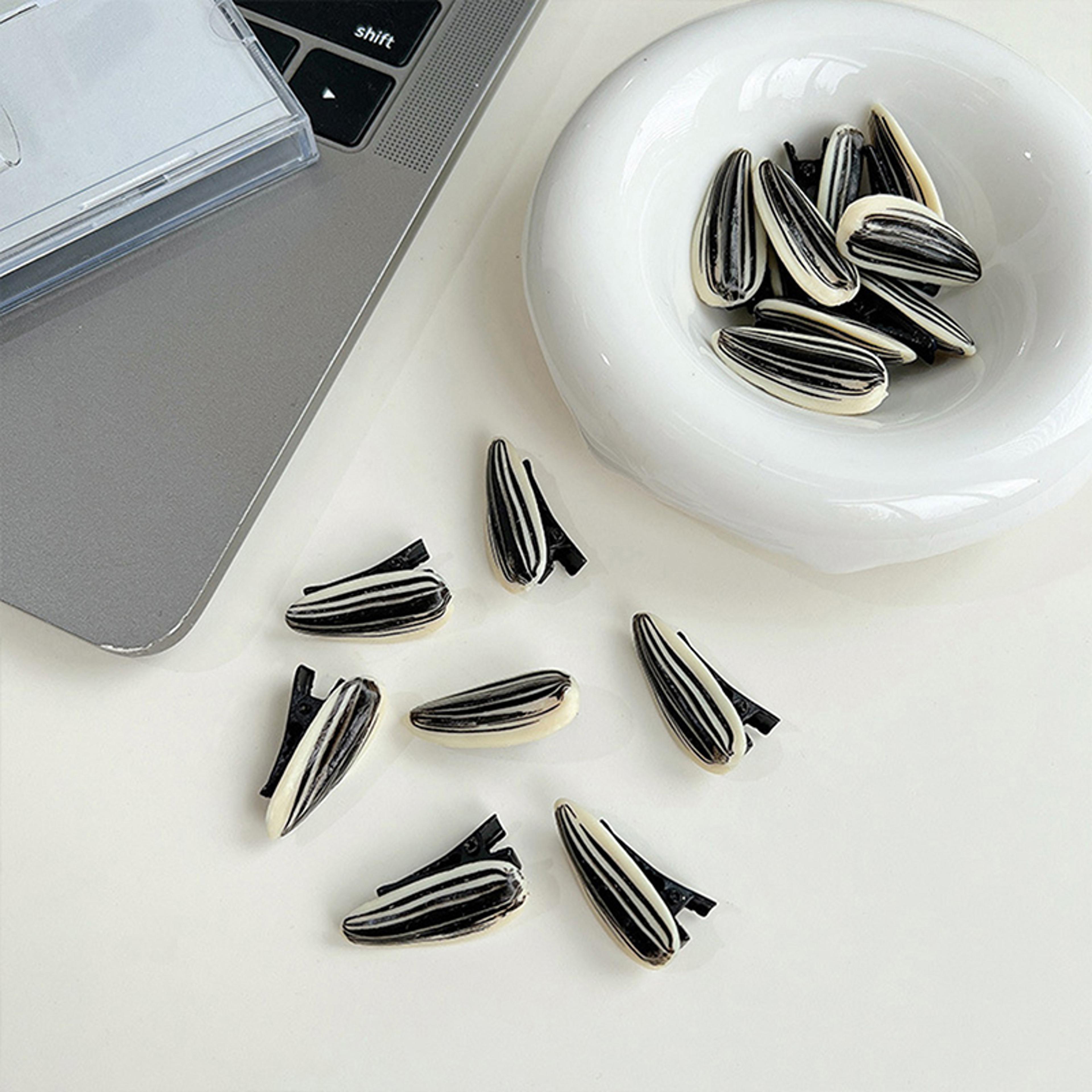 melon seed hair clip set funny food hair pins & novelty hair accessories