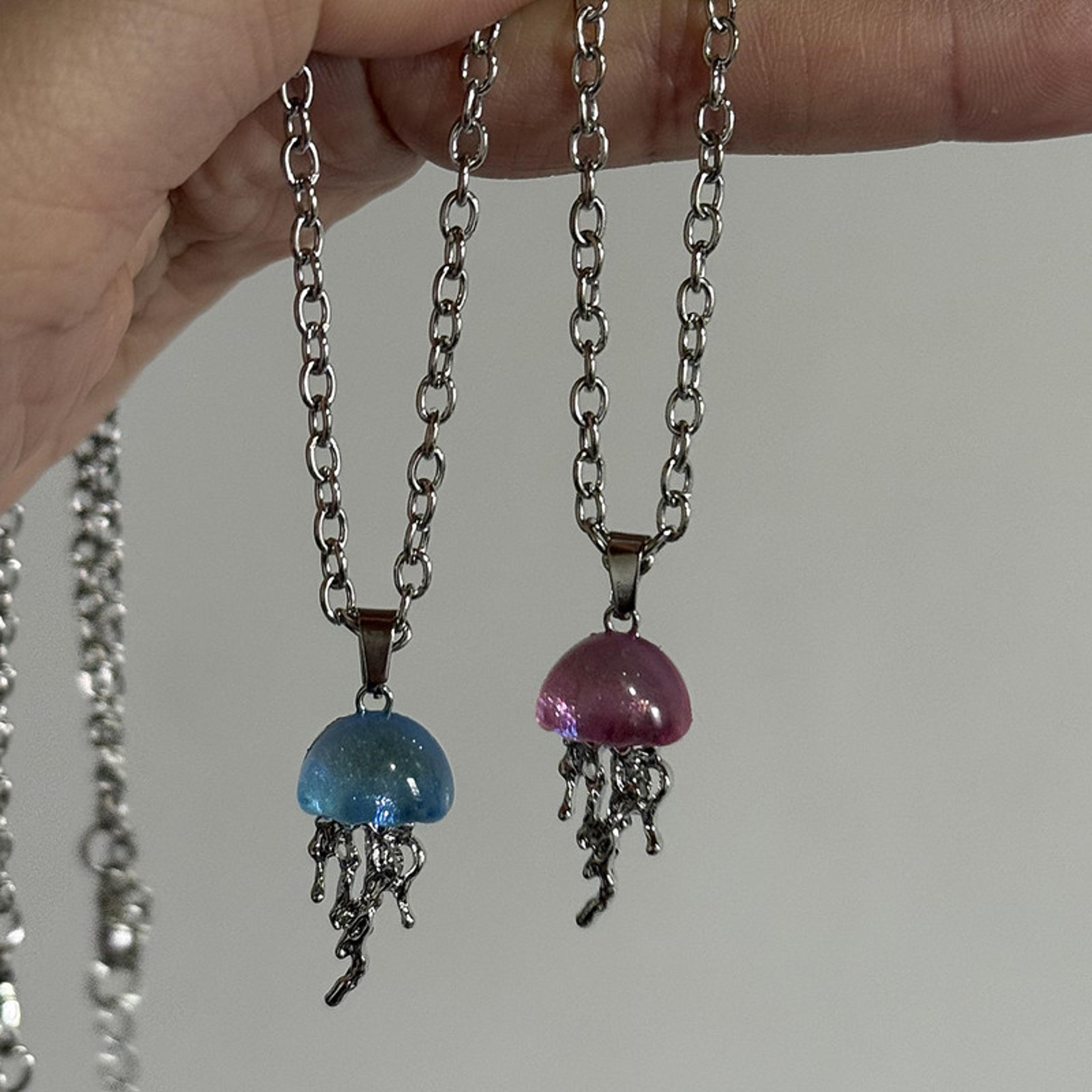 ocean muse starfish & jellyfish tassel necklace for women
