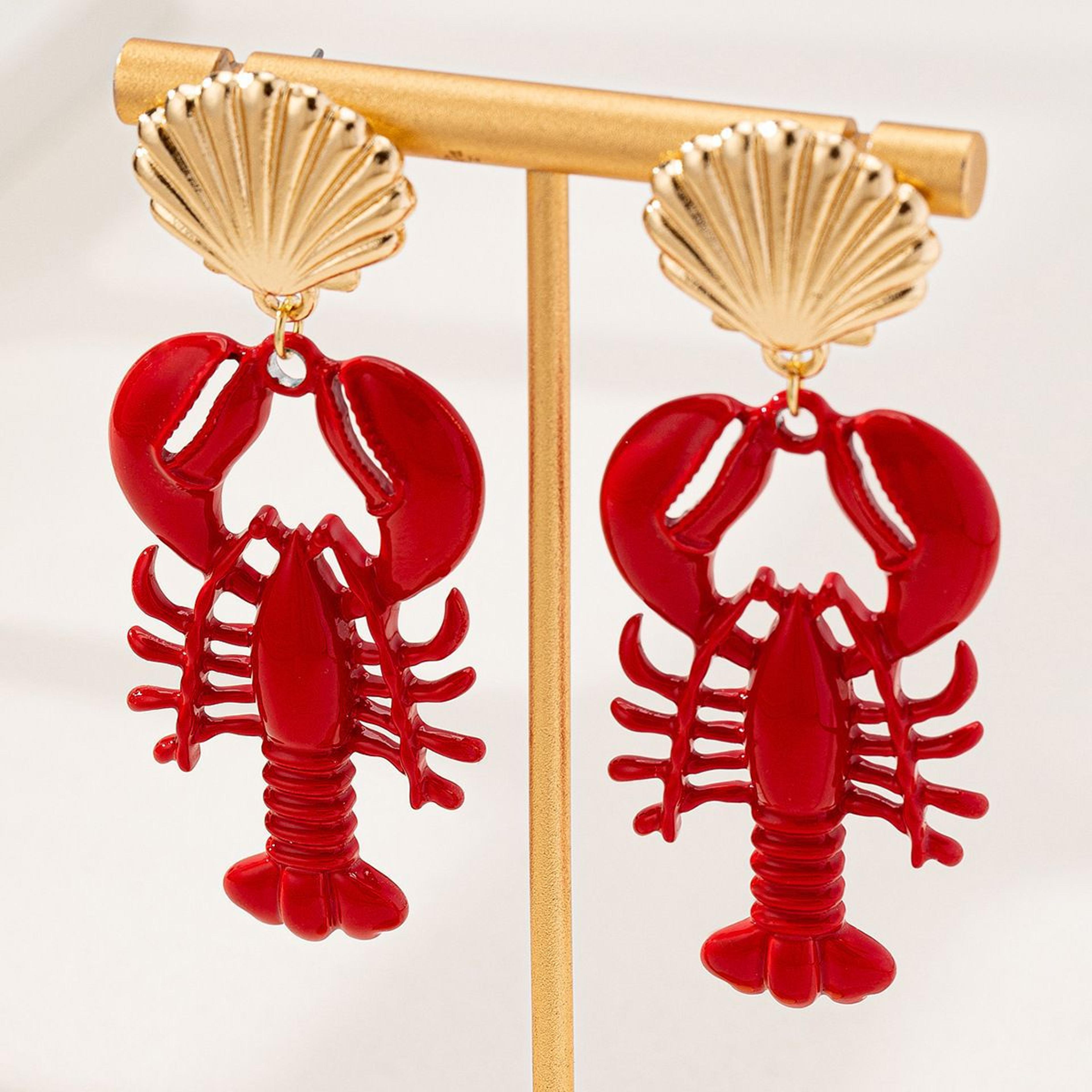 colorful crab beach pendant necklace for women ocean inspired vacation jewelry gift
