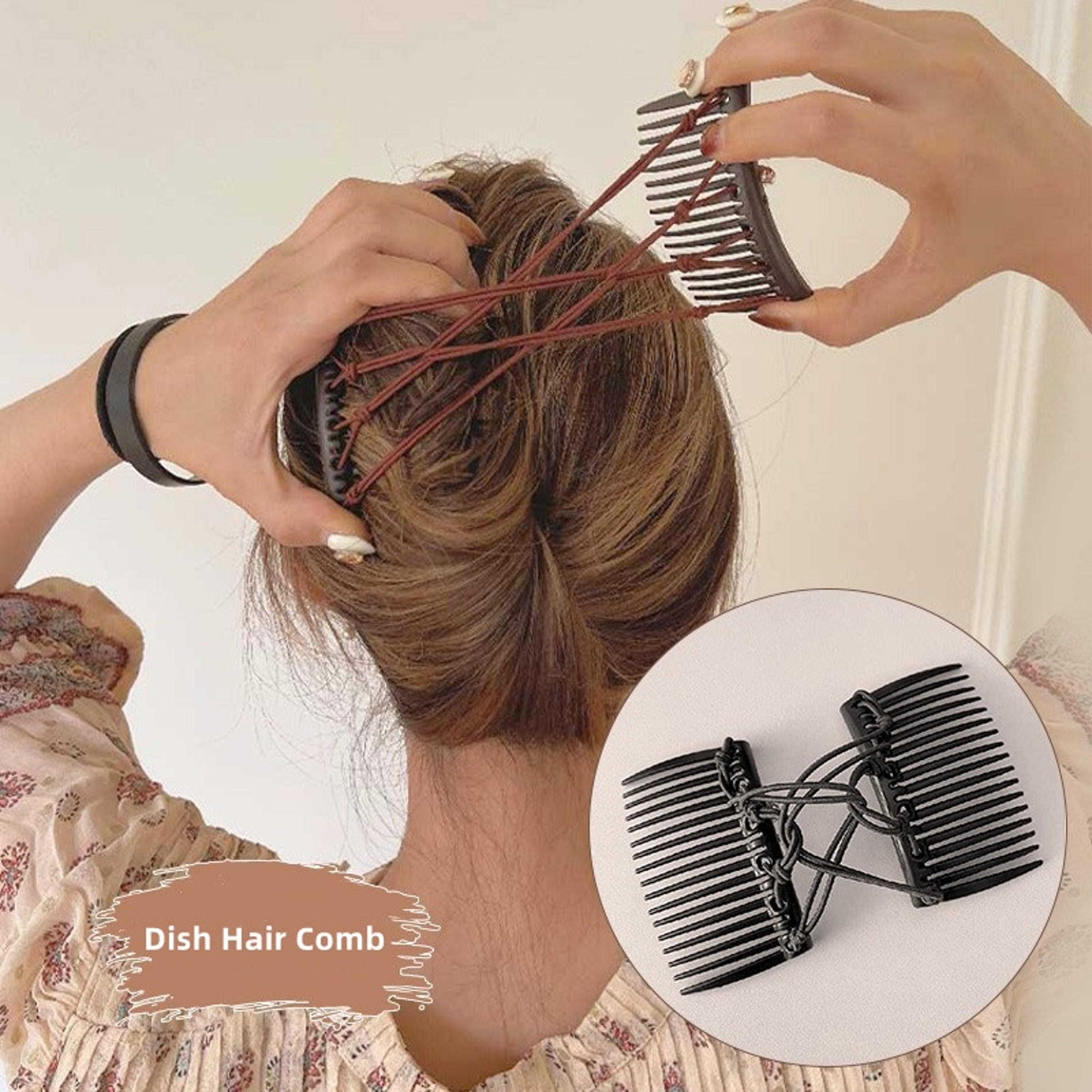 vintage magic hair comb elastic hair clip for elegant updos & everyday styling