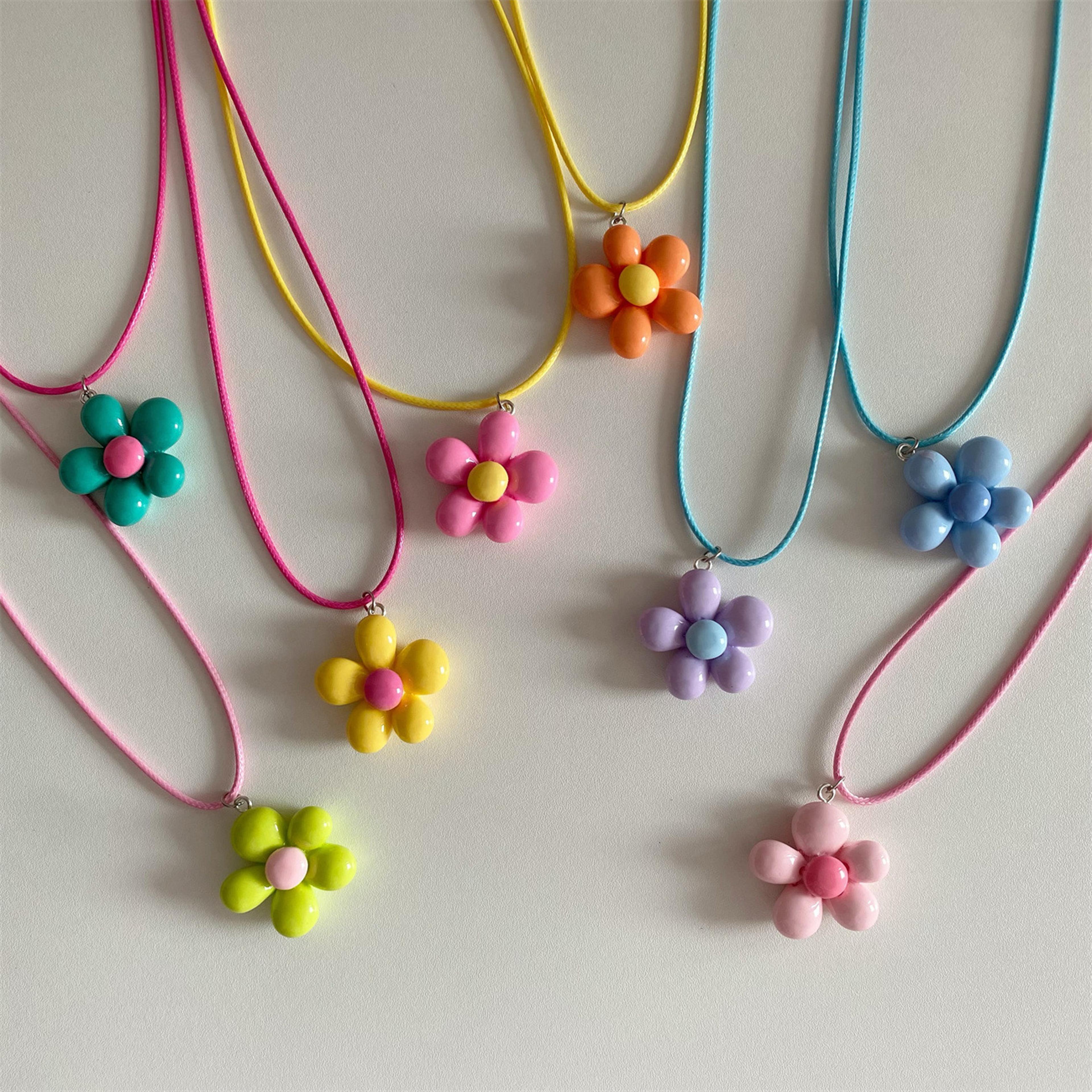 colorful floral pendant choker necklace for women flower pendant necklace with floral choker necklace design
