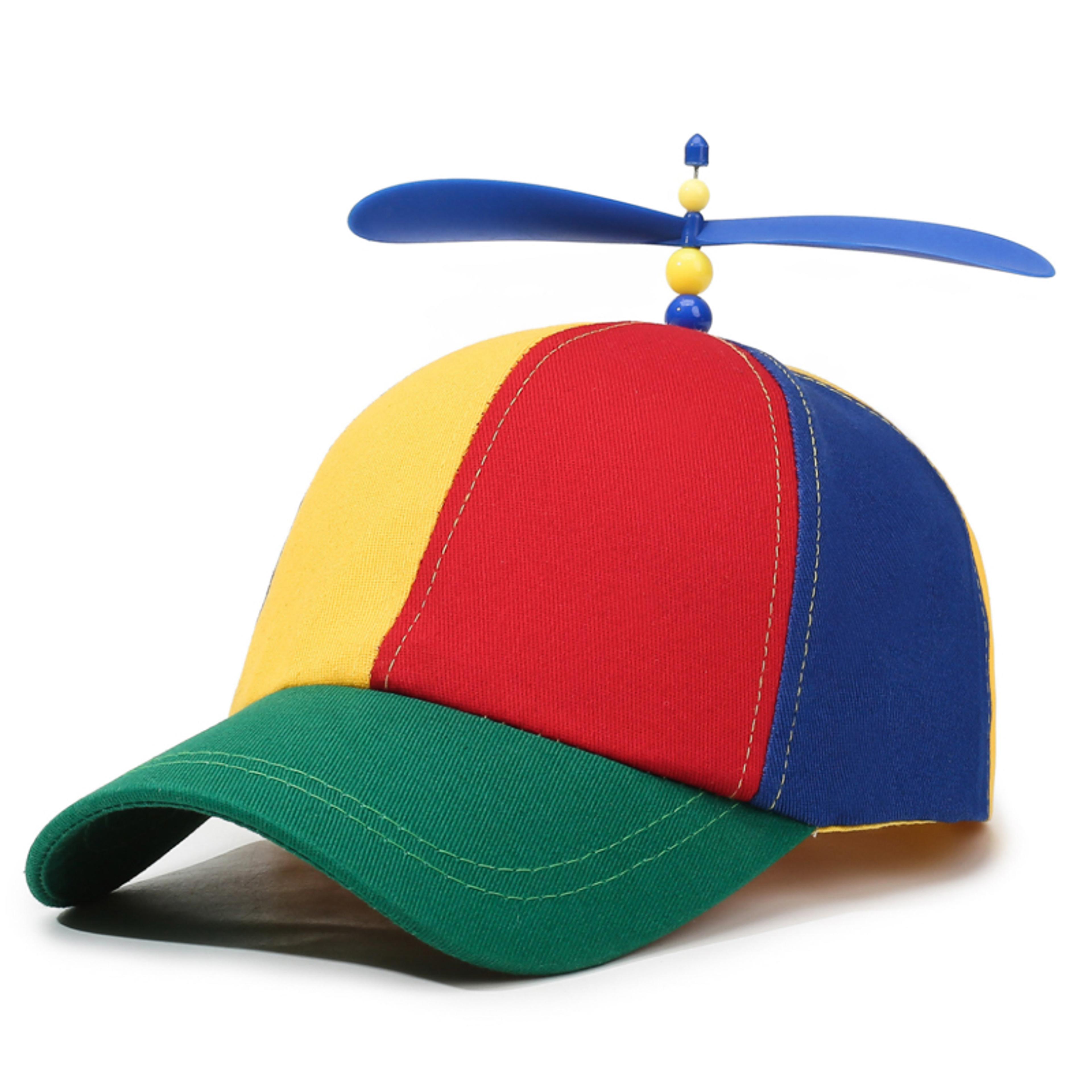bamboo dragonfly propeller baseball cap color block sun protection hat for outdoor adventures