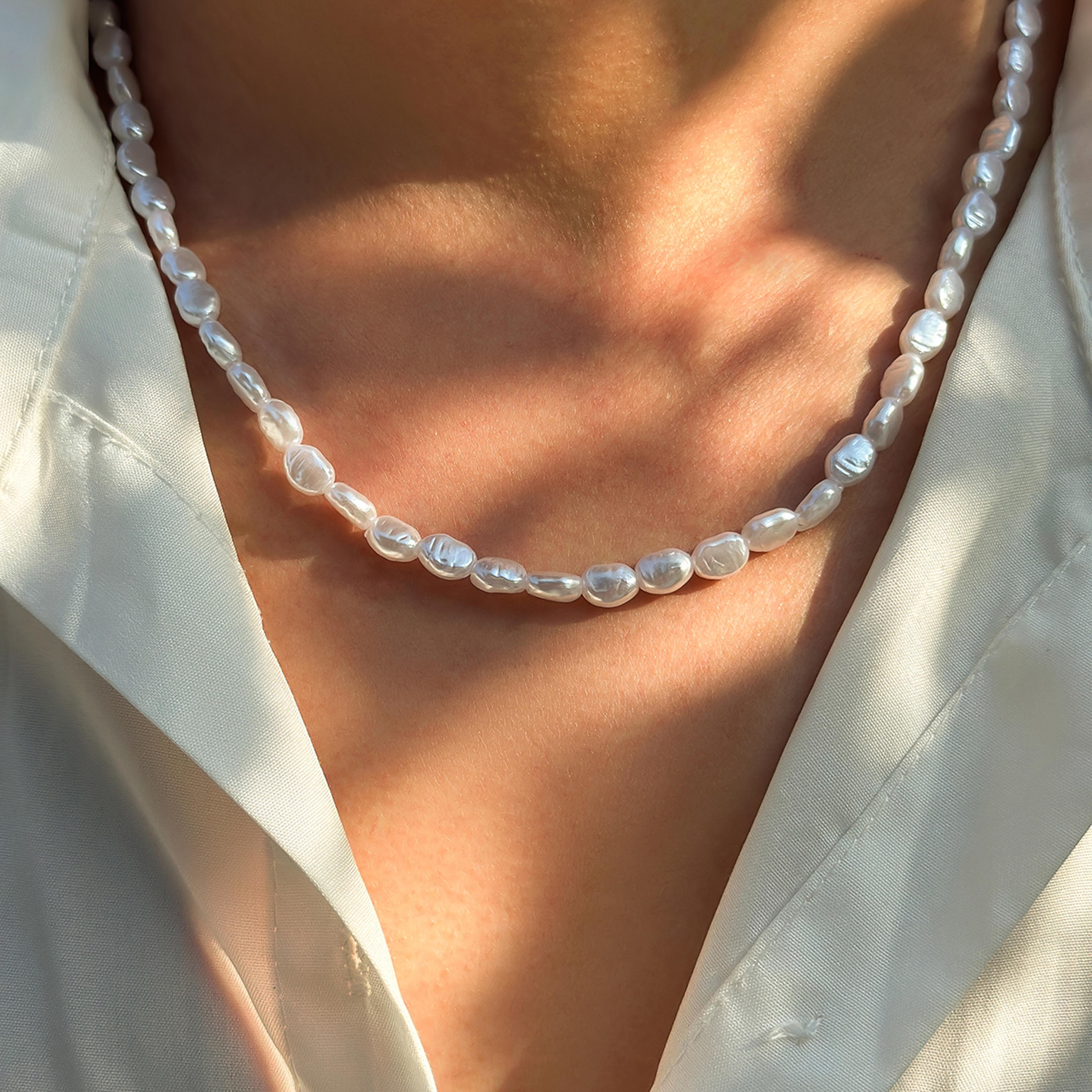 vintage faux pearl choker necklace elegant pearl beaded necklace for weddings, parties & everyday style
