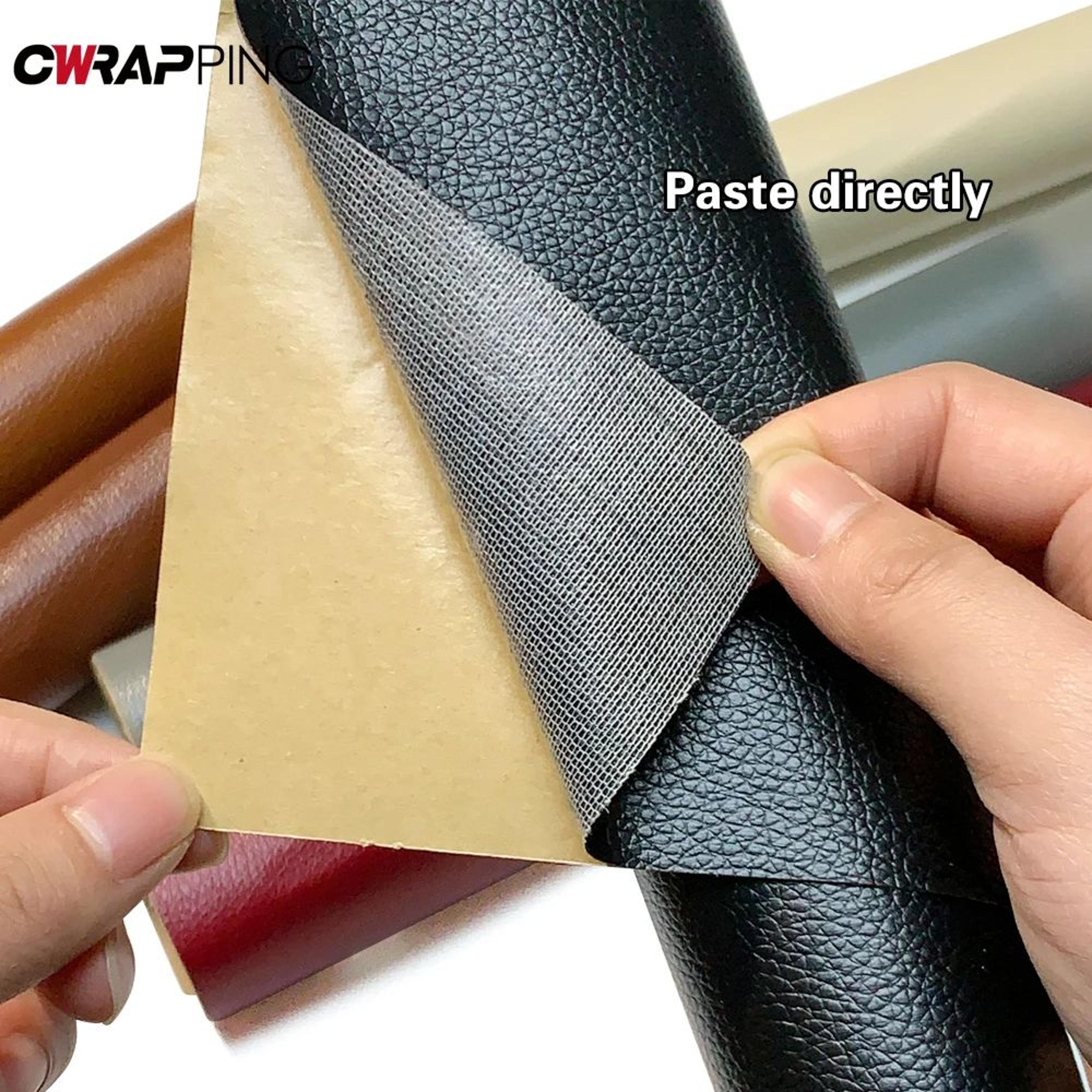 pu leather self adhesive repair patch, sofa, car seat, furniture & bag fix, waterproof & durable