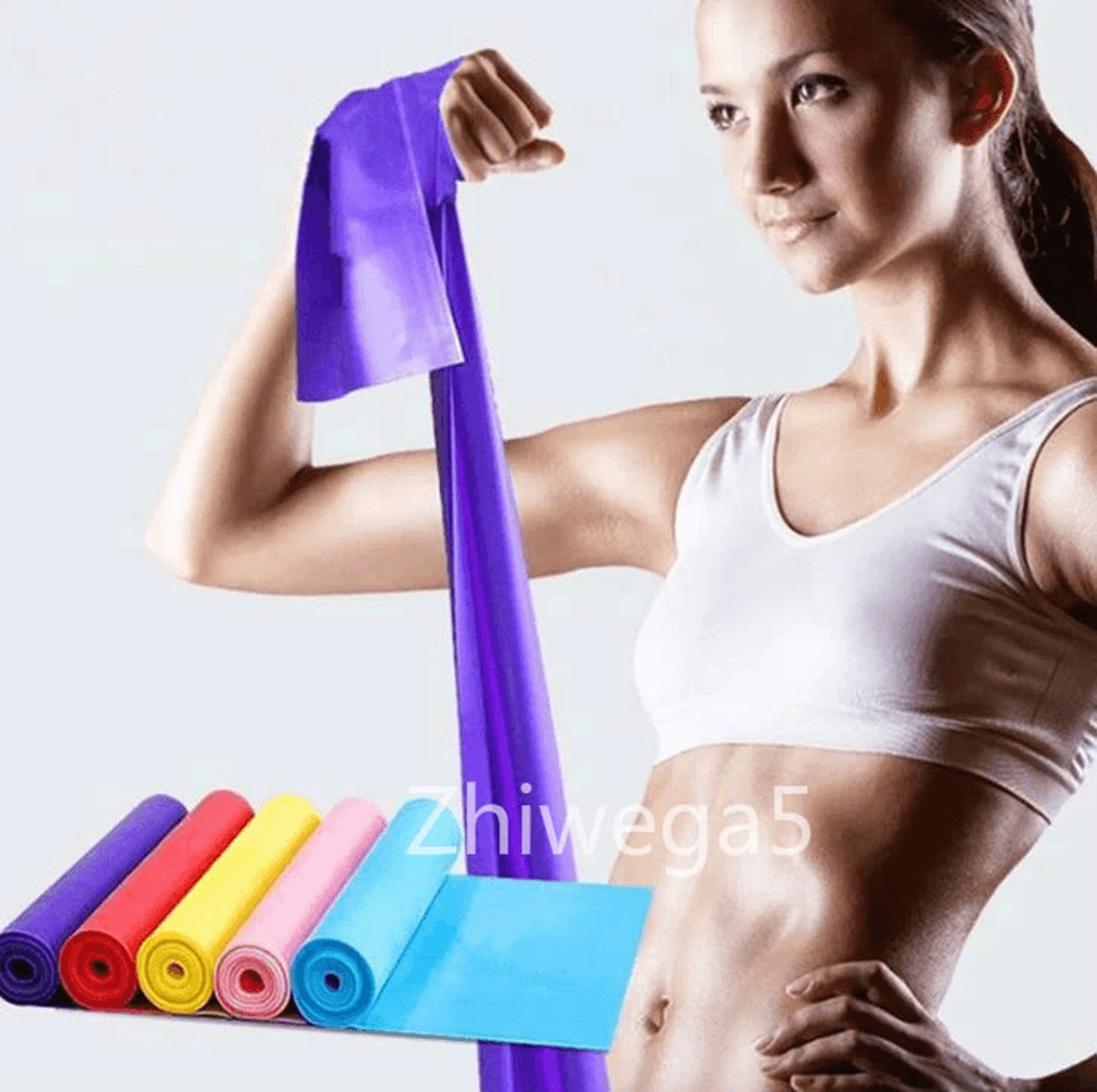 stretch resistance bands for exercise, pilates, yoga, gym, physio, aerobic workouts