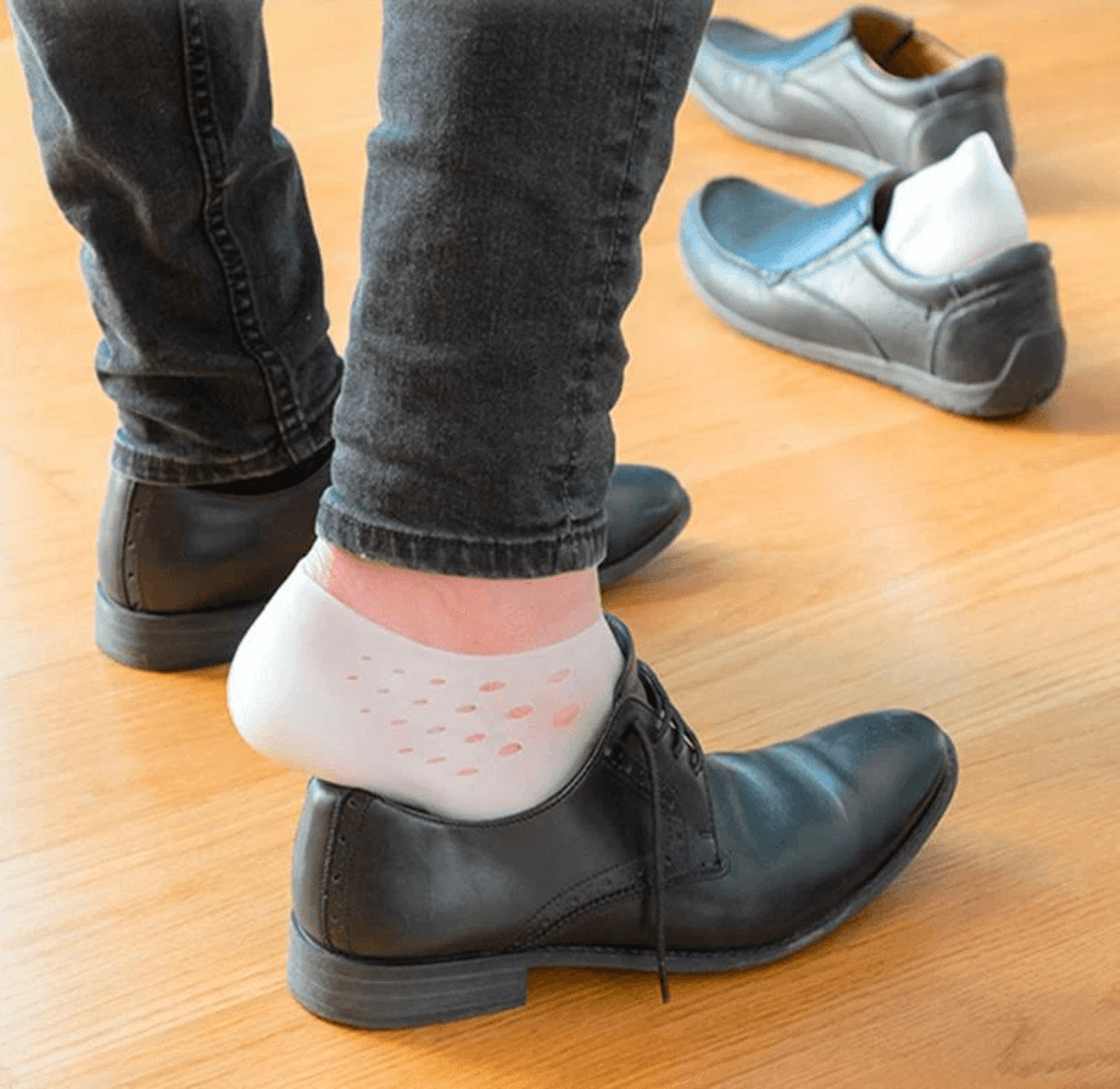 invisible height increase silicone insoles pads set, concealed footbed enhancers for men and women shoes