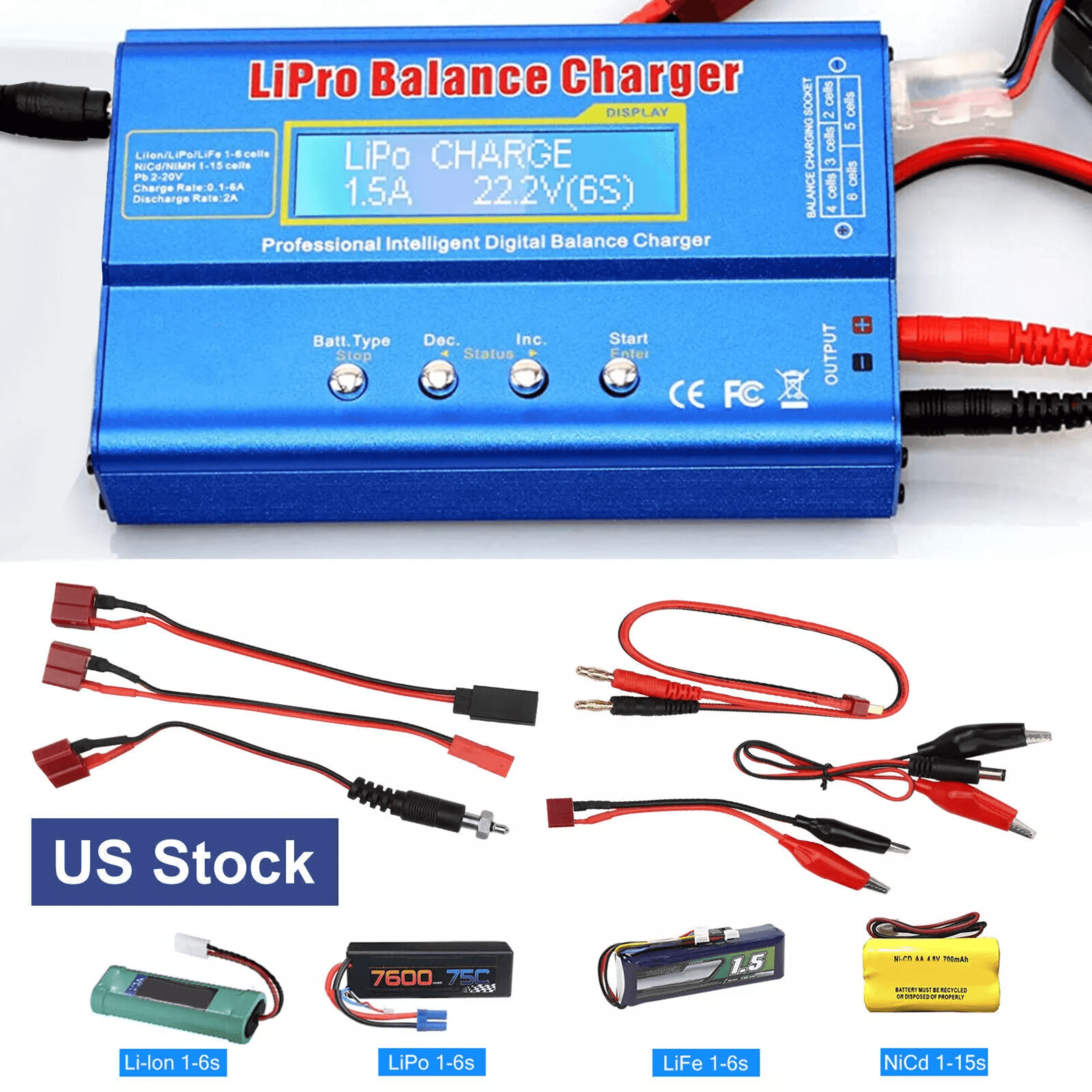 imax b6 lipo battery balance charger discharger for rc car drone nimh life nicd pack