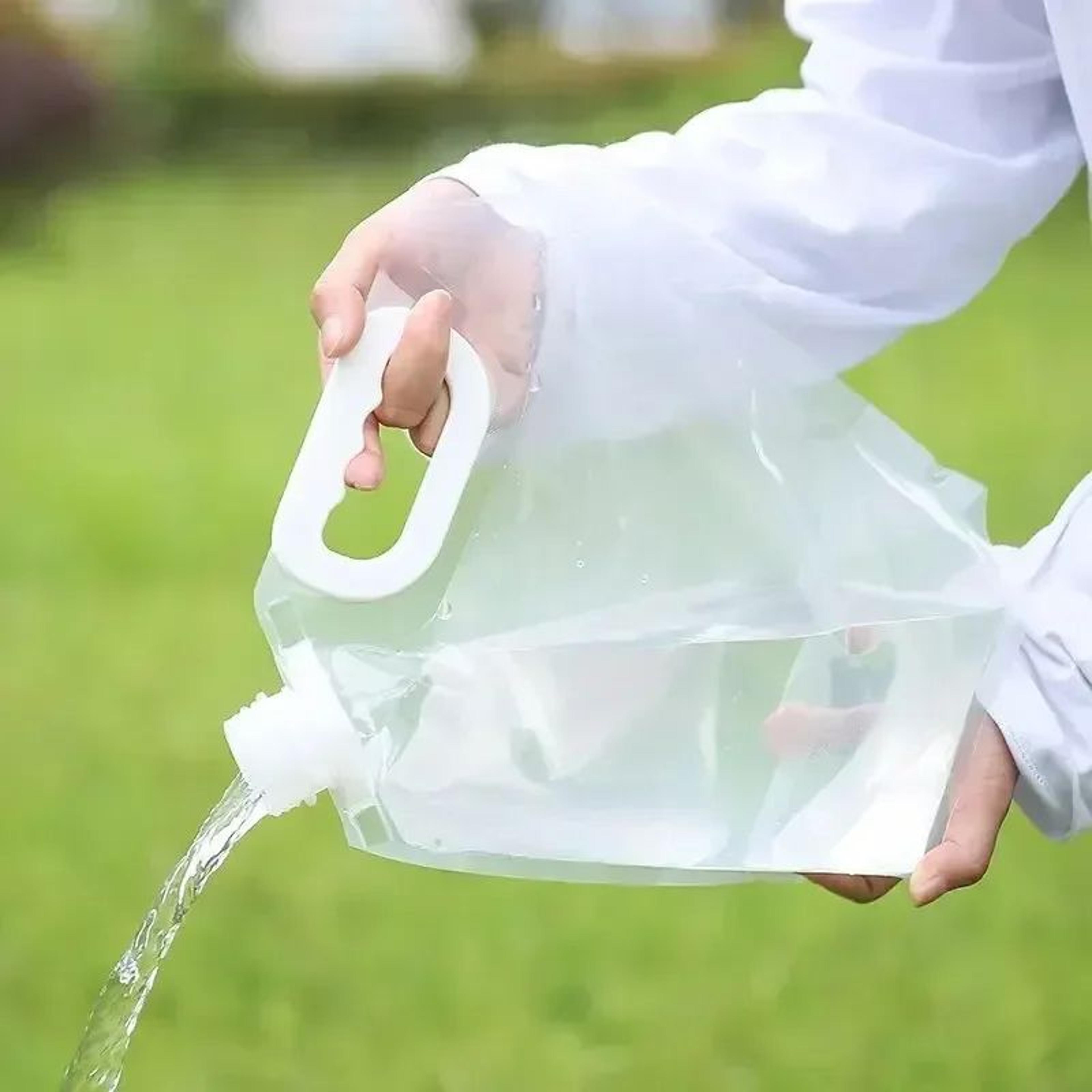 portable water bag folding bucket collapsible water container jug with handle for outdoor travel camping supplies