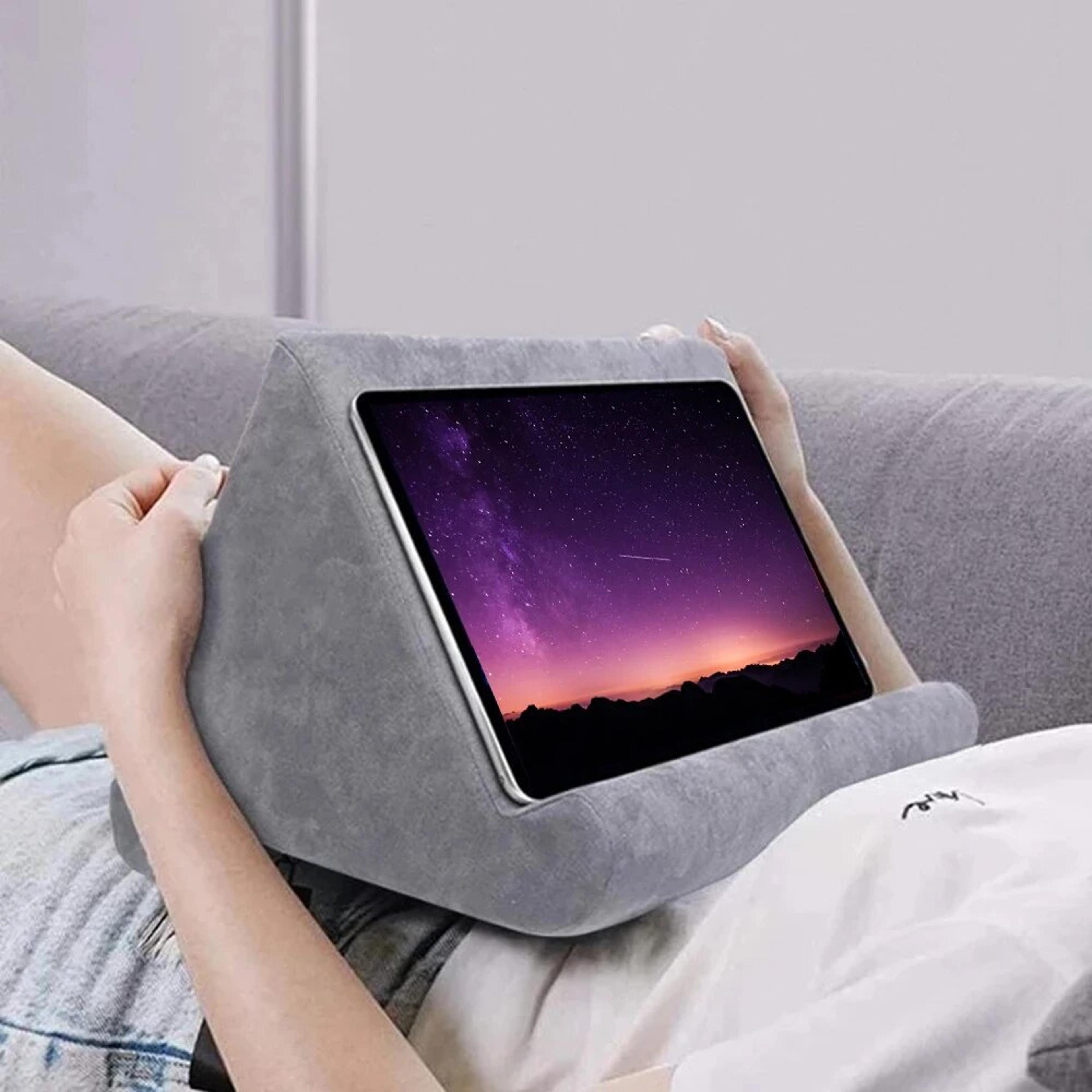tablet stand multifunction sponge pillow for ipad, samsung, huawei tab, bed mount book holder for reading & watching