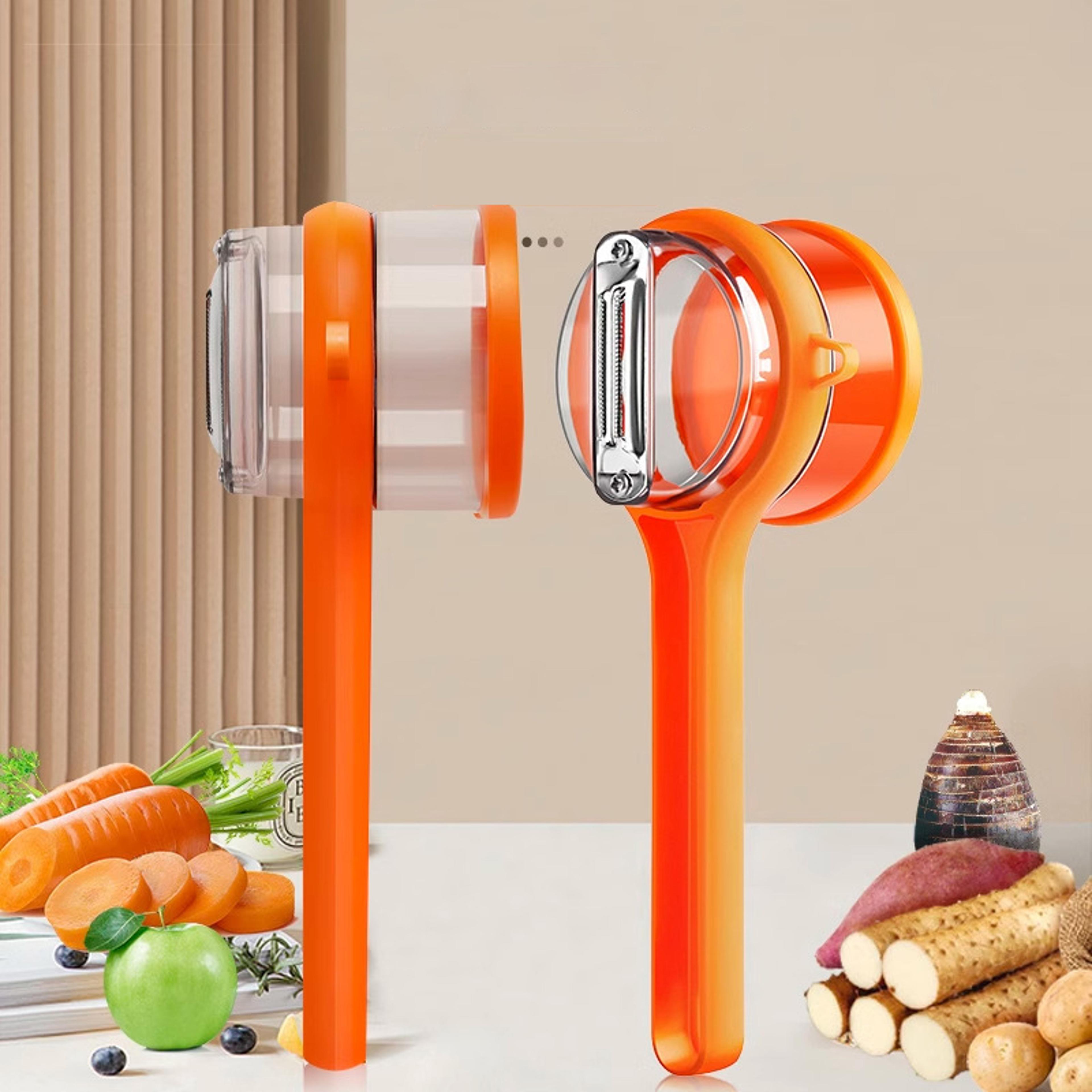 multi function potato peeling knife vegetable peeler, storage bucket, fruit planing scraper kitchen gadgets