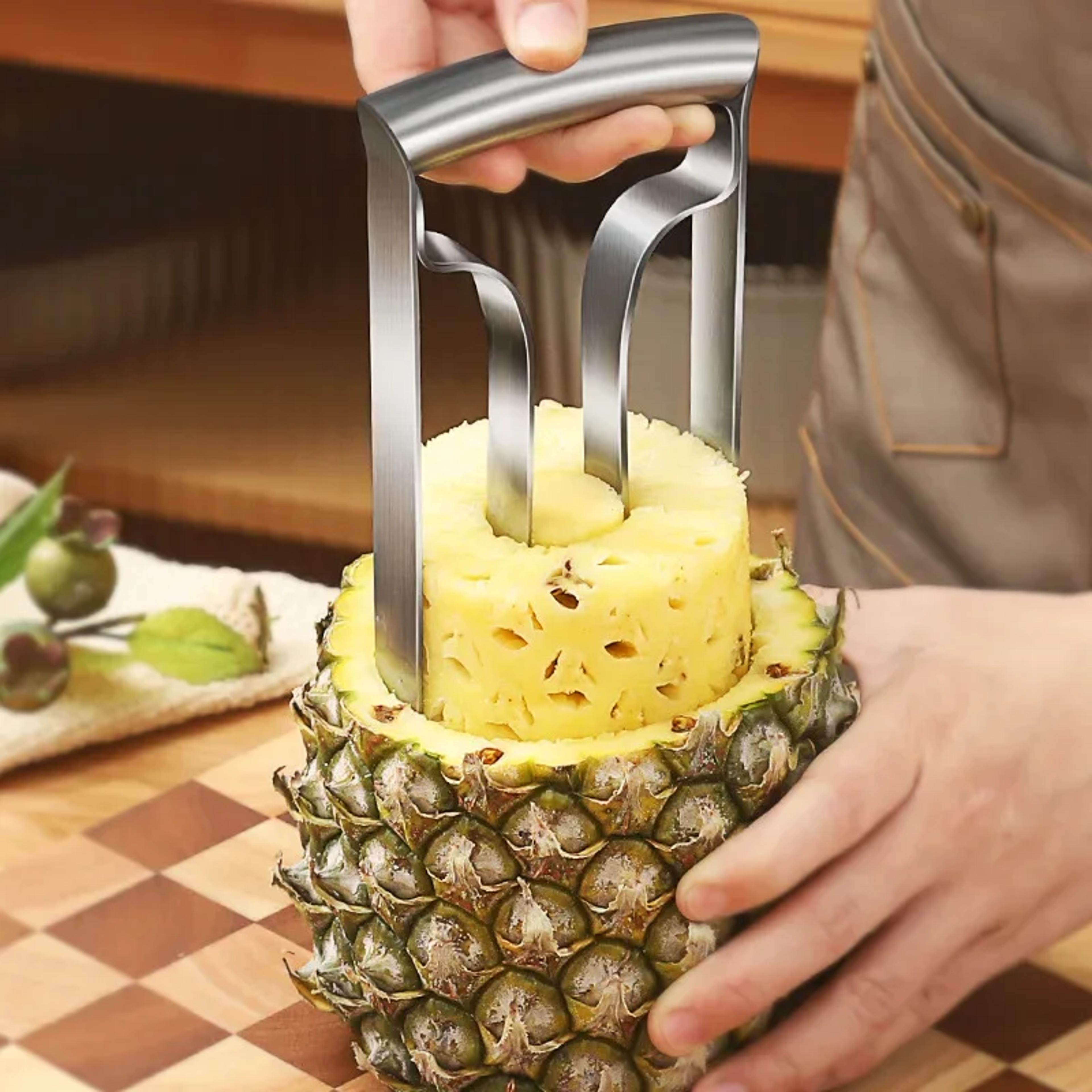 household stainless steel pineapple peeler, fruit knife peeler tool, kitchen gadgets for eye cutting pineapple