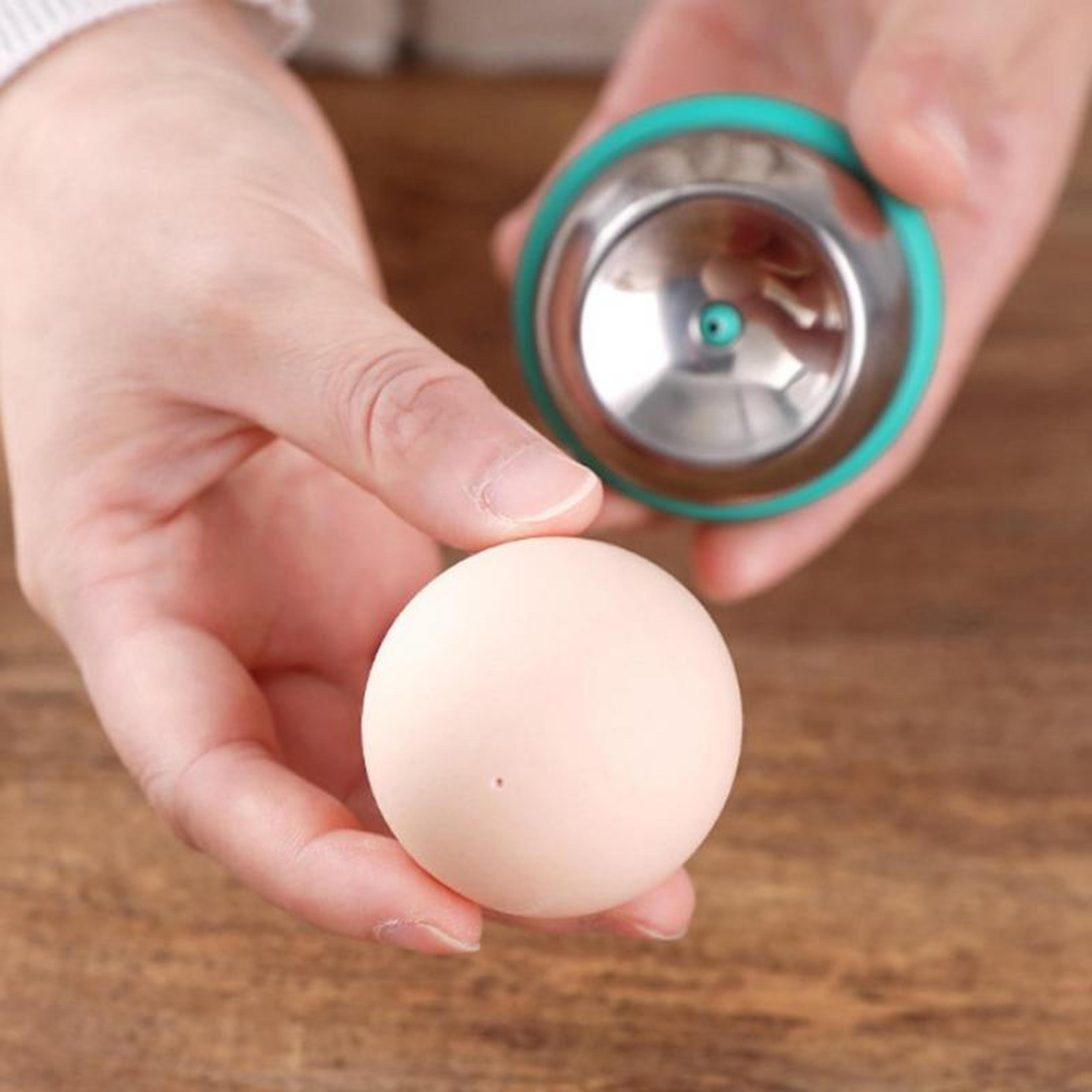 egg piercer stainless steel needle tool, kitchen gadgets hole puncher, easily peel boiled eggs, durable & safe design