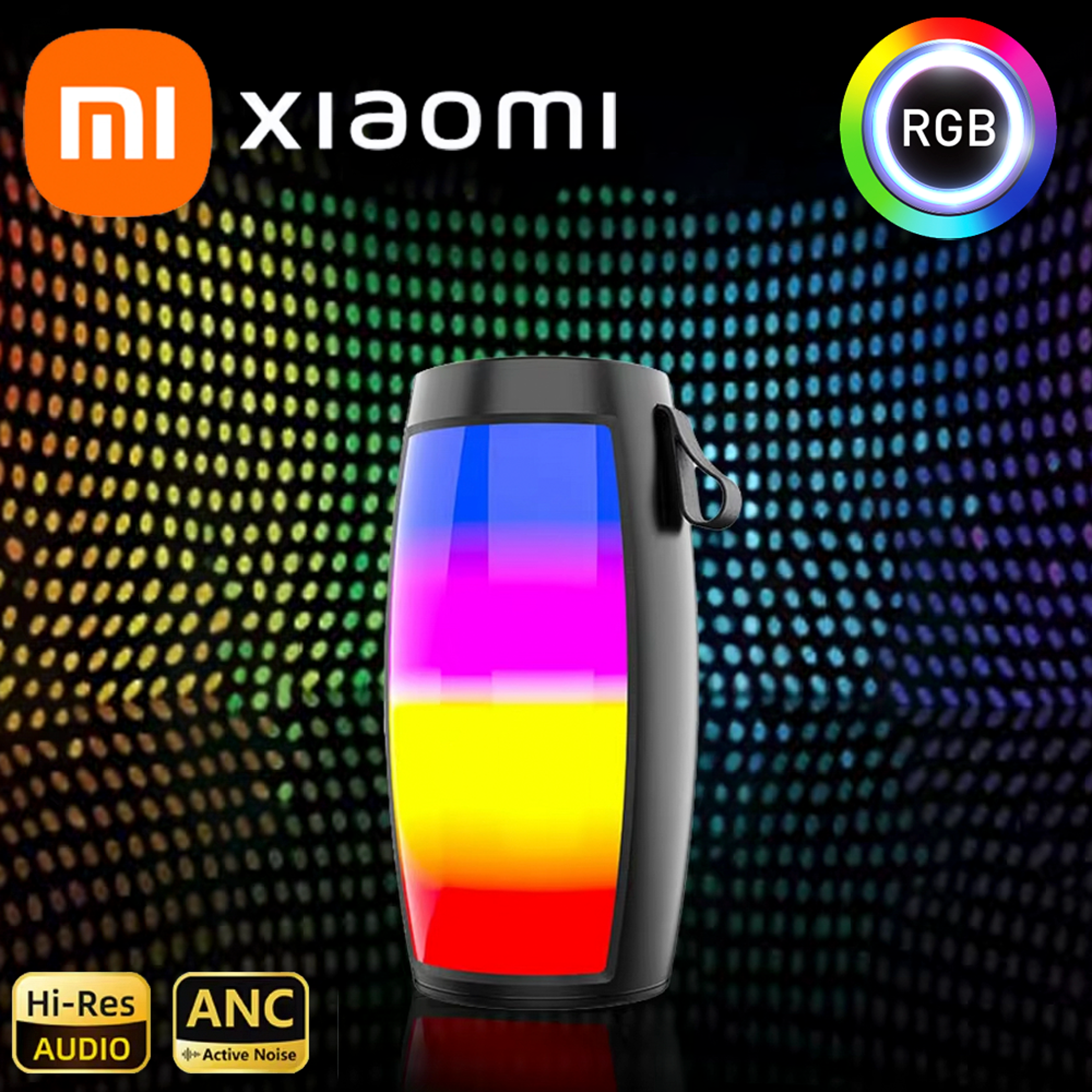 xiaomi portable bluetooth speakers wireless sound box, led loudspeaker outdoor, car audio support, great tech gift