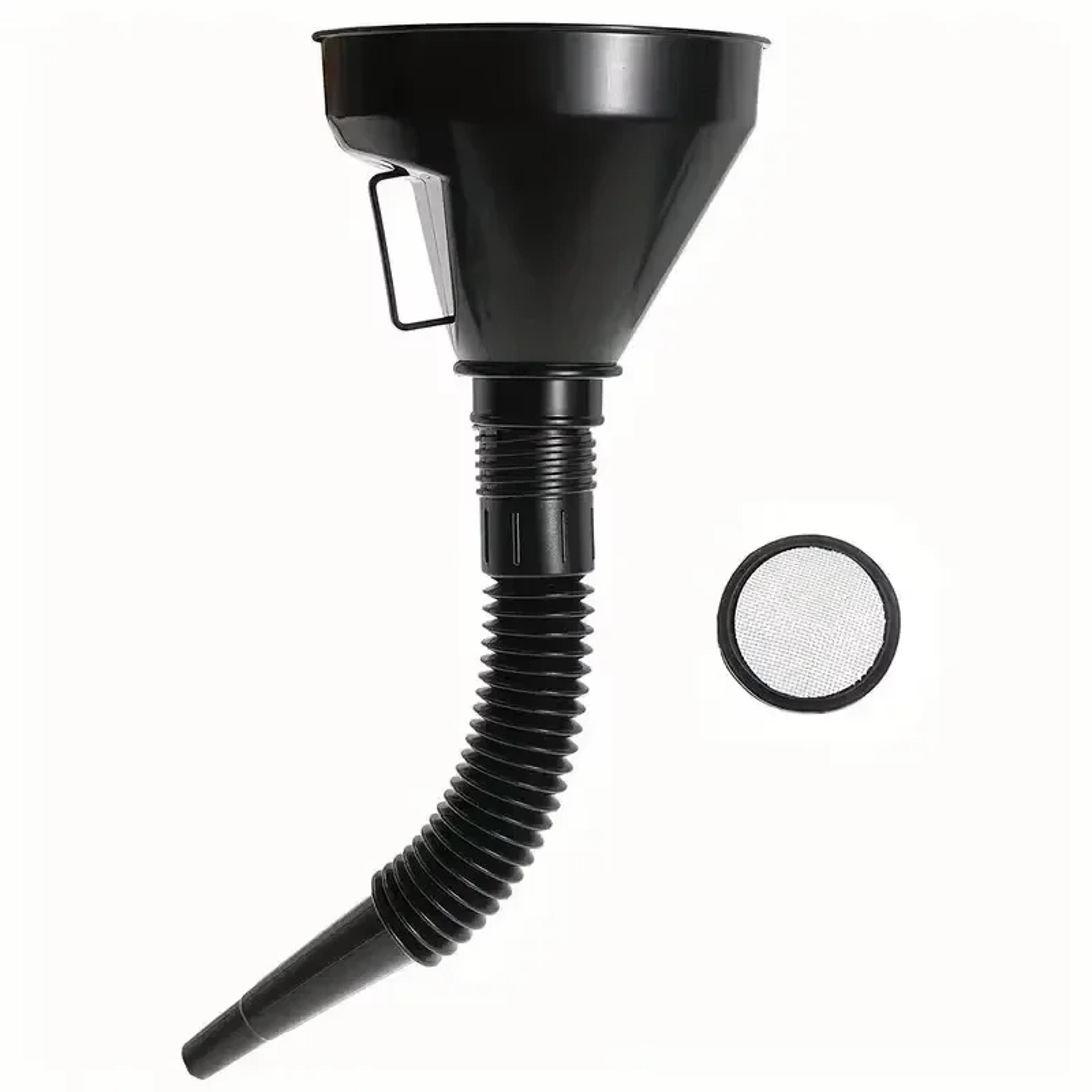 multi use flexible oil funnel spill proof wide mouth automotive funnel tools