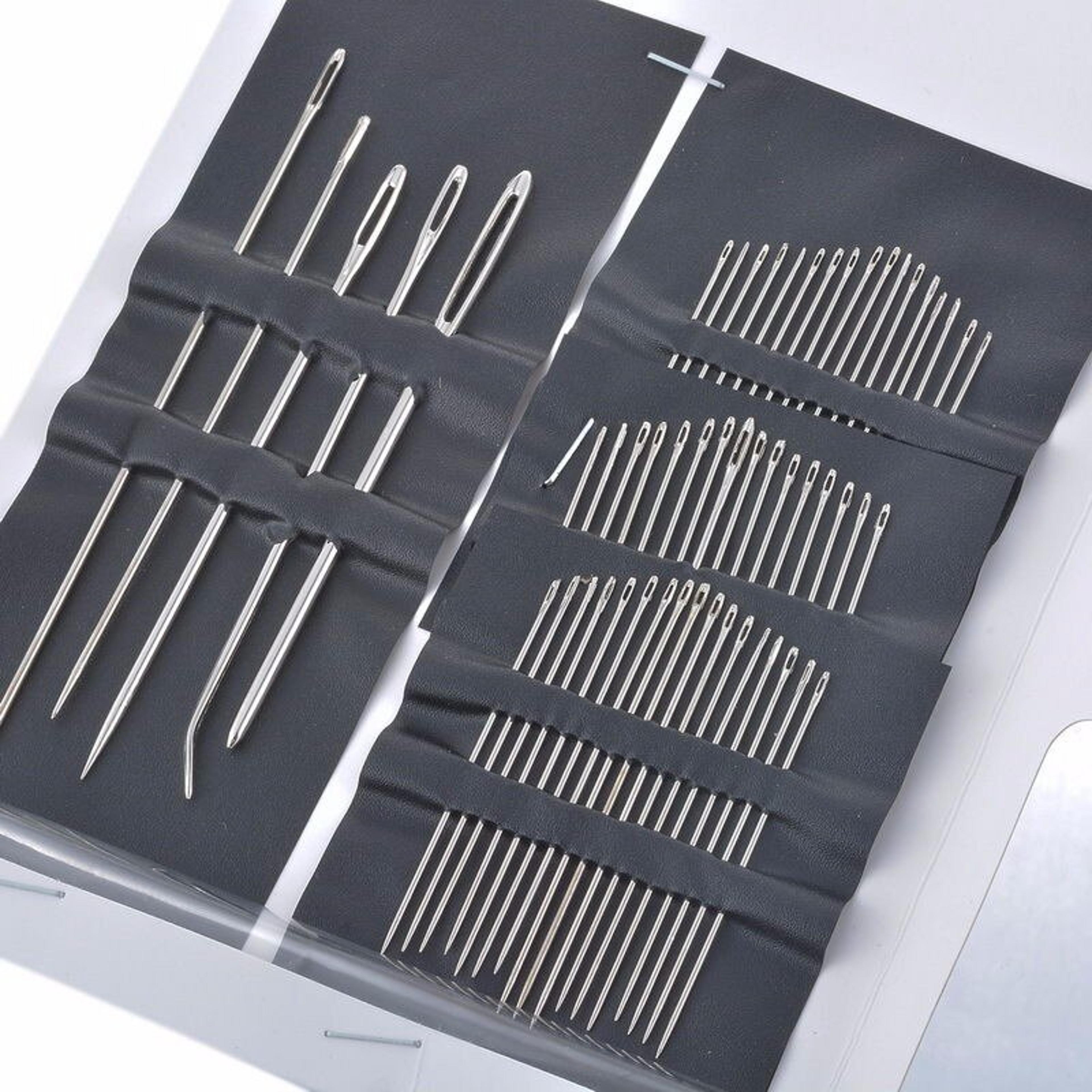stainless steel big eye hand sewing needles set premium sewing & embroidery needles assortment