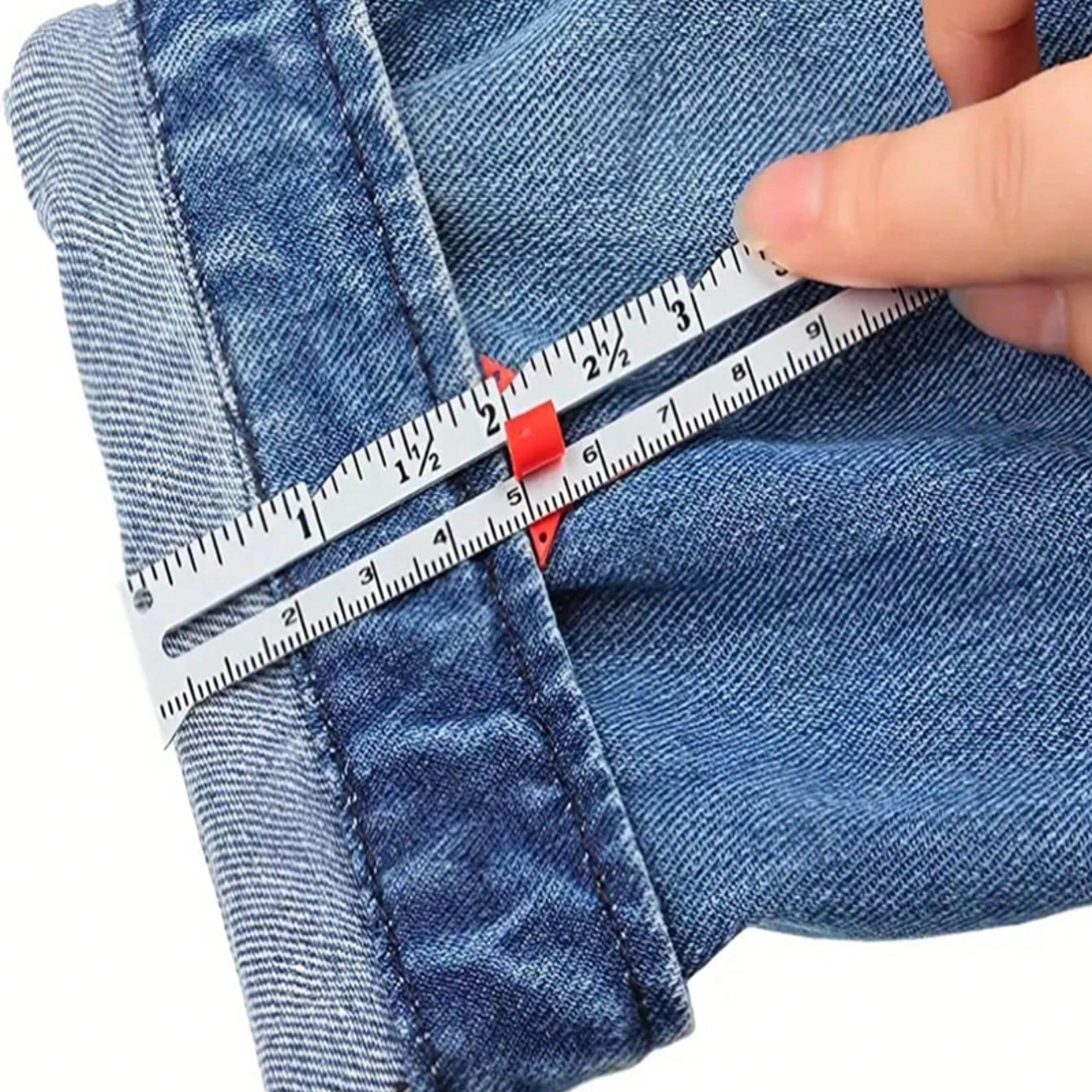 precision metal sliding sewing gauge for quilting hemming & sewing