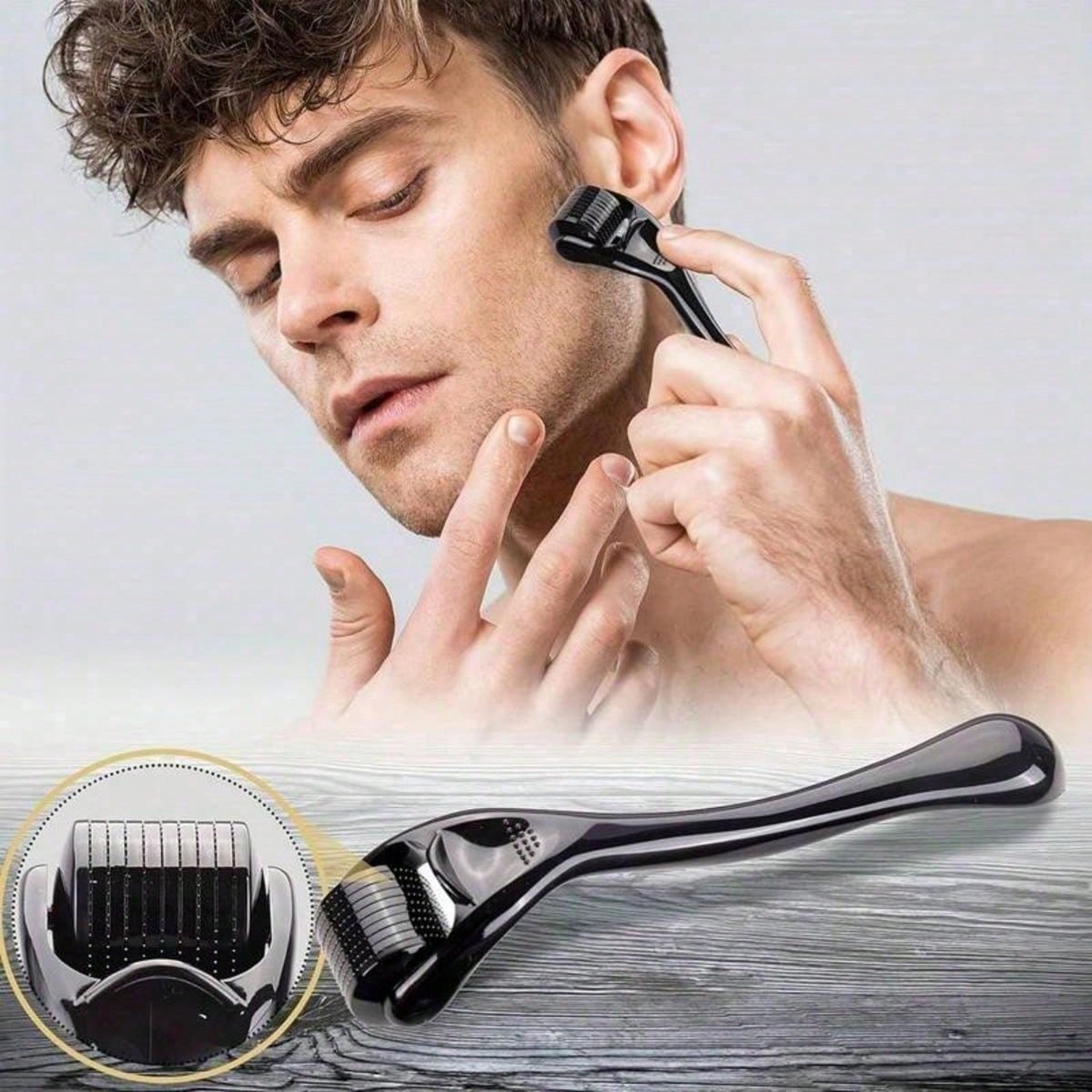 derma roller microneedling tool for face beard & hair care