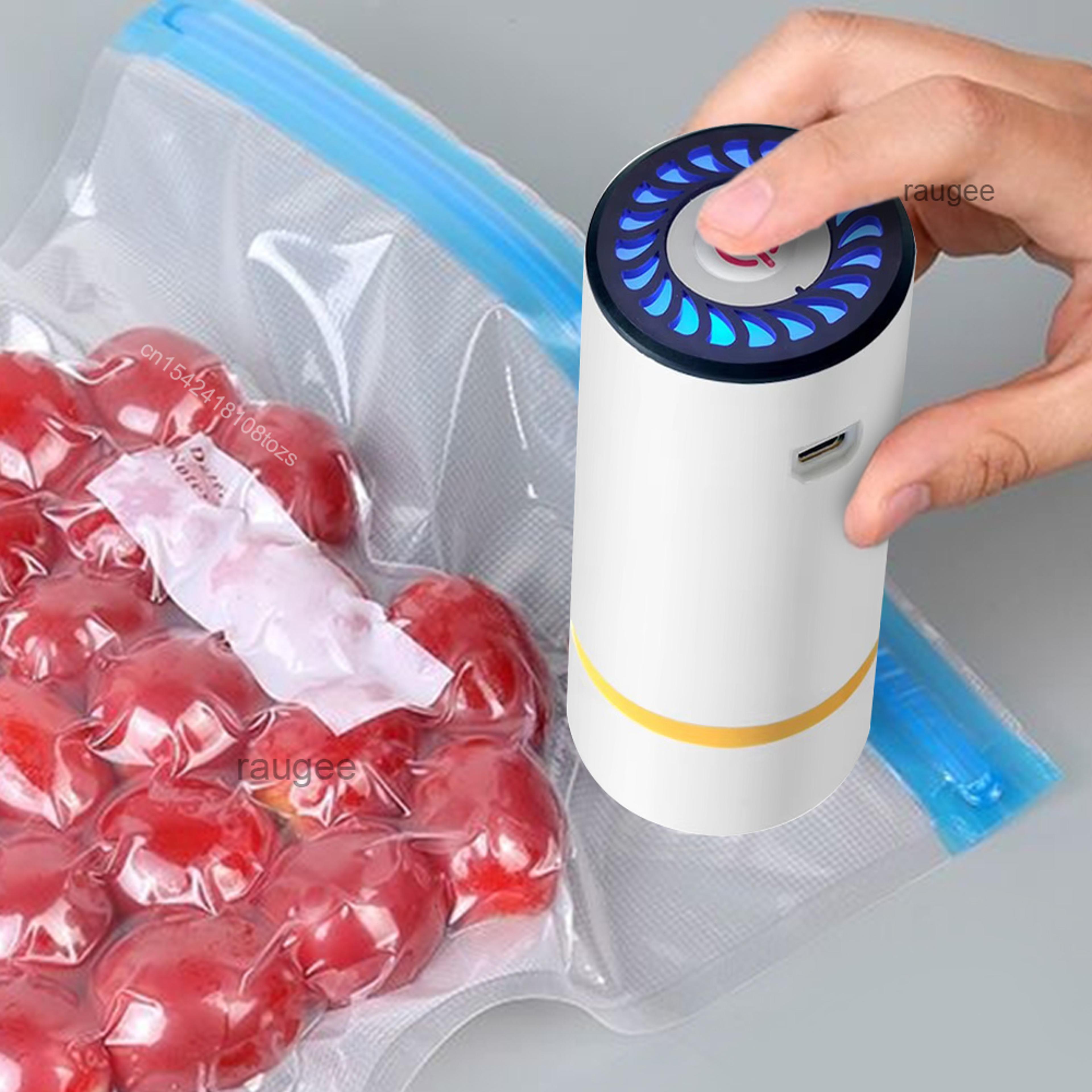 rechargeable mini vacuum air pump for food storage & compression bags