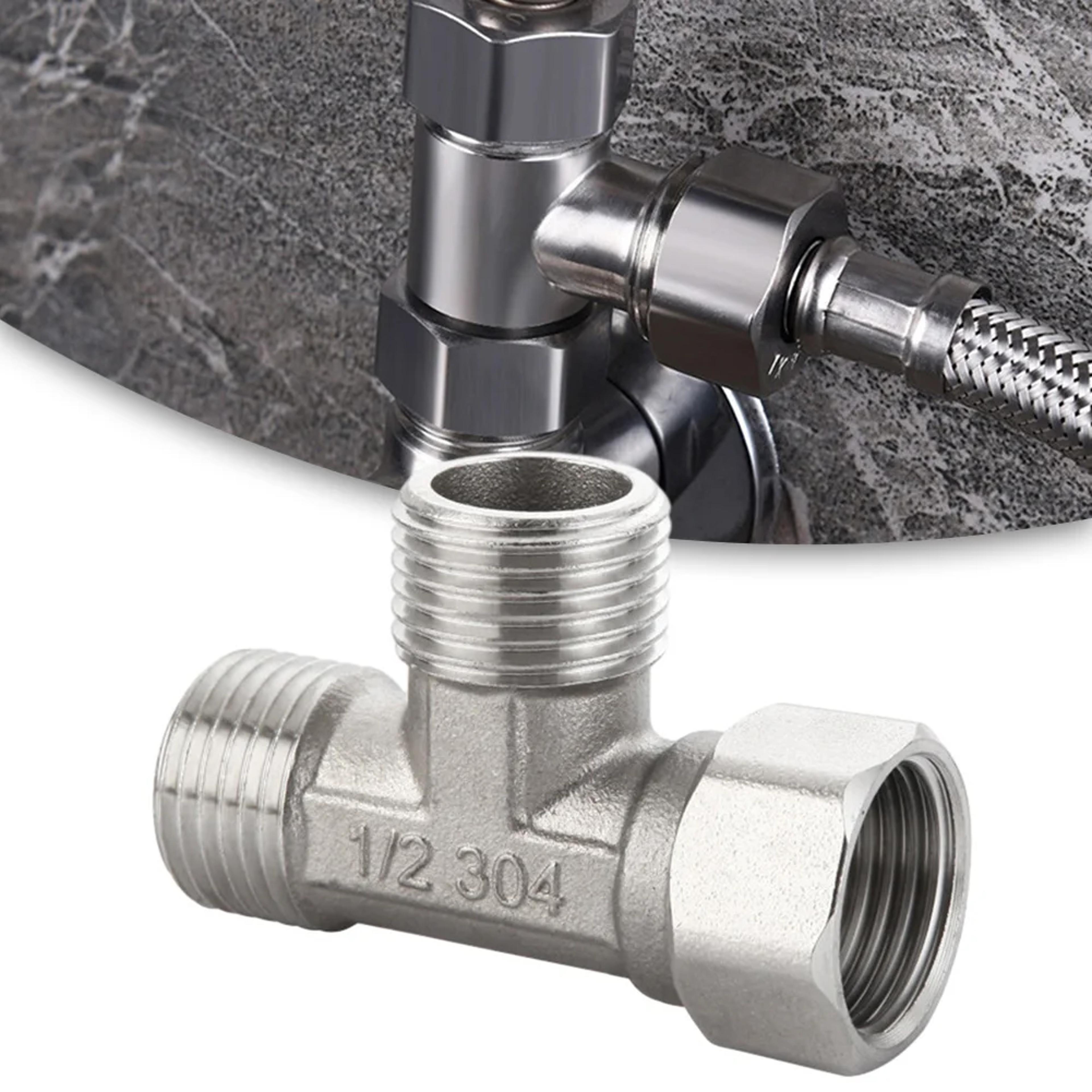 stainless steel valve diverter for bidet sprayer & shower water splitter