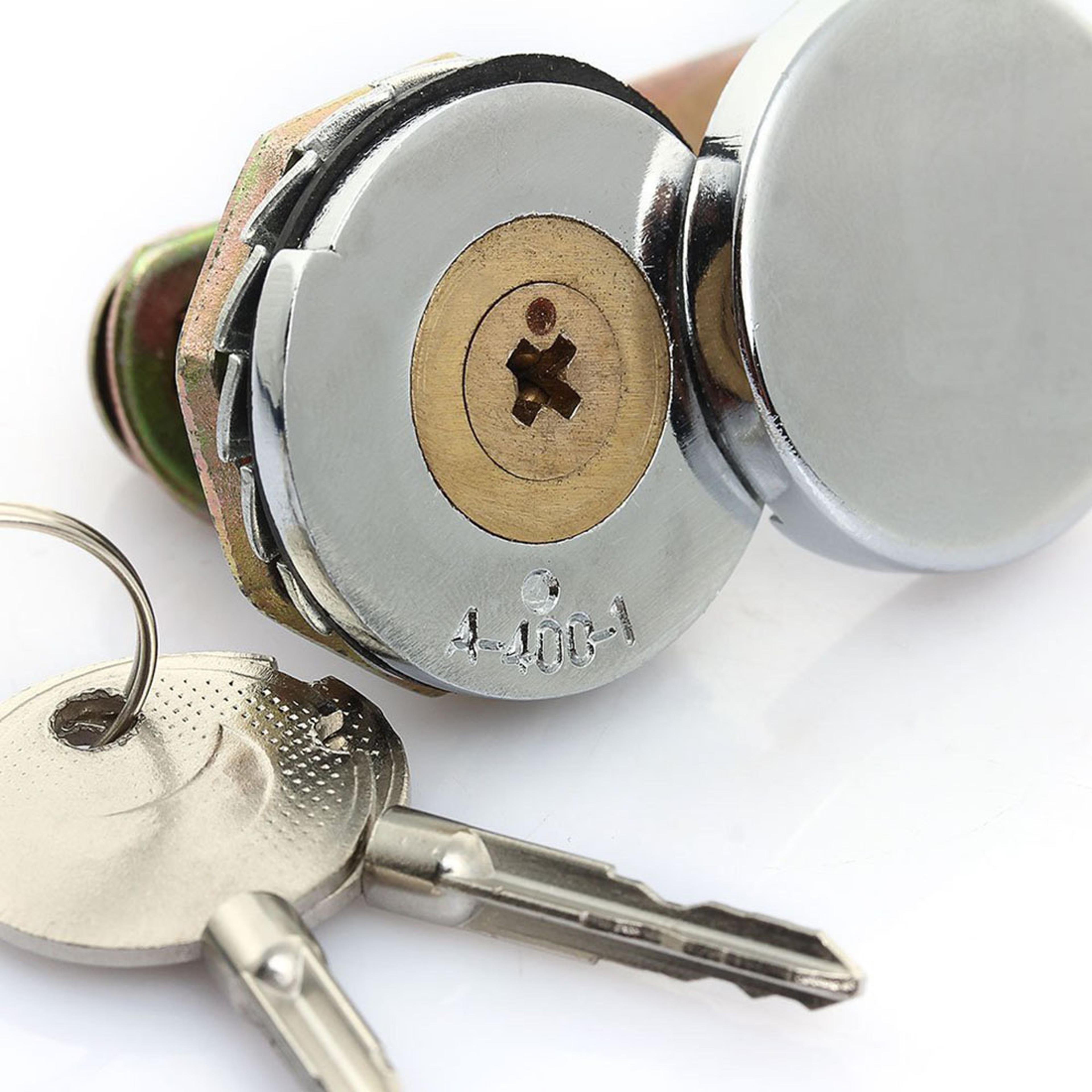 premium cabinet & mailbox cam lock security lock with 2 keys heavy duty door & drawer protection