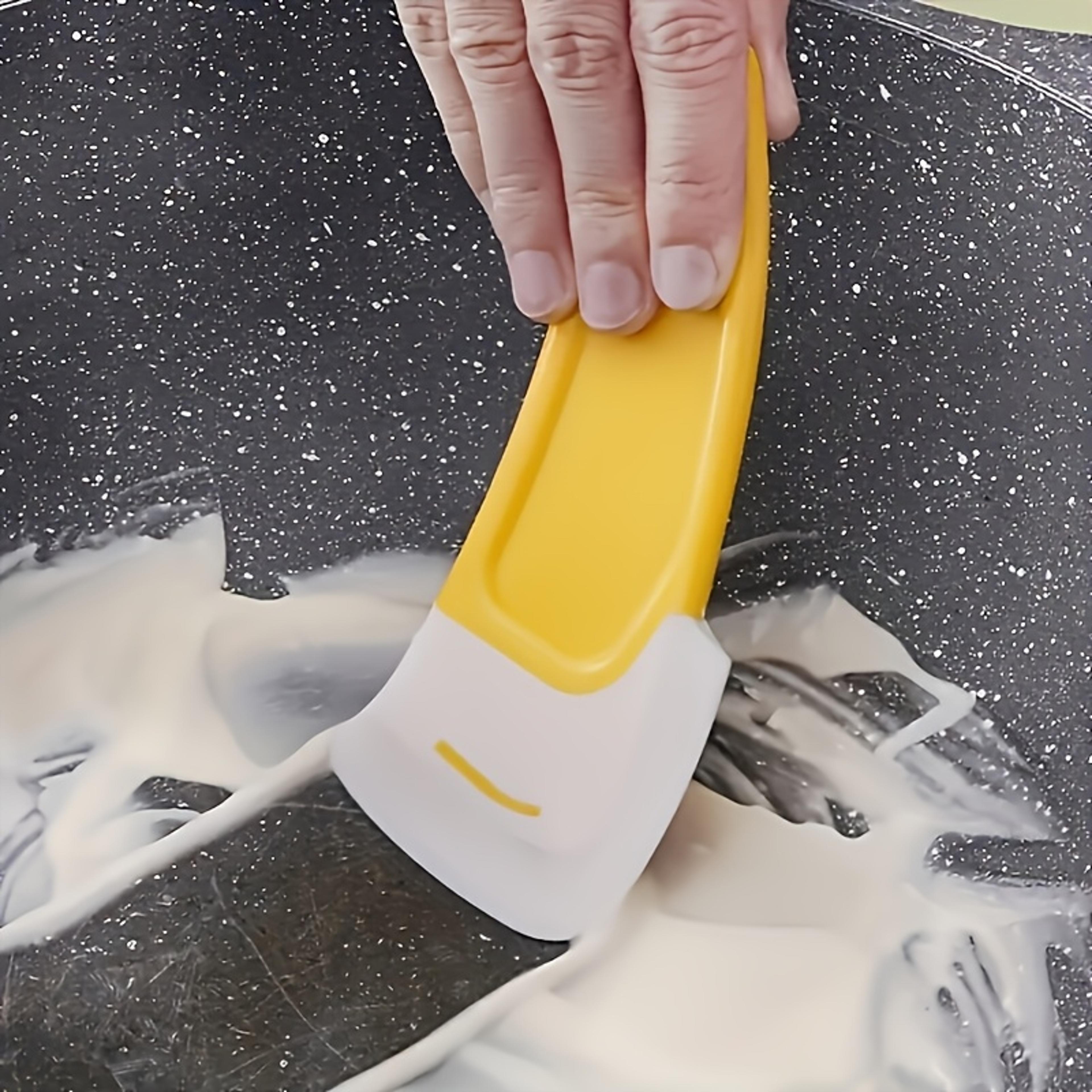 flexclean heat resistant silicone pan scraper for stovetops pots & non stick cookware