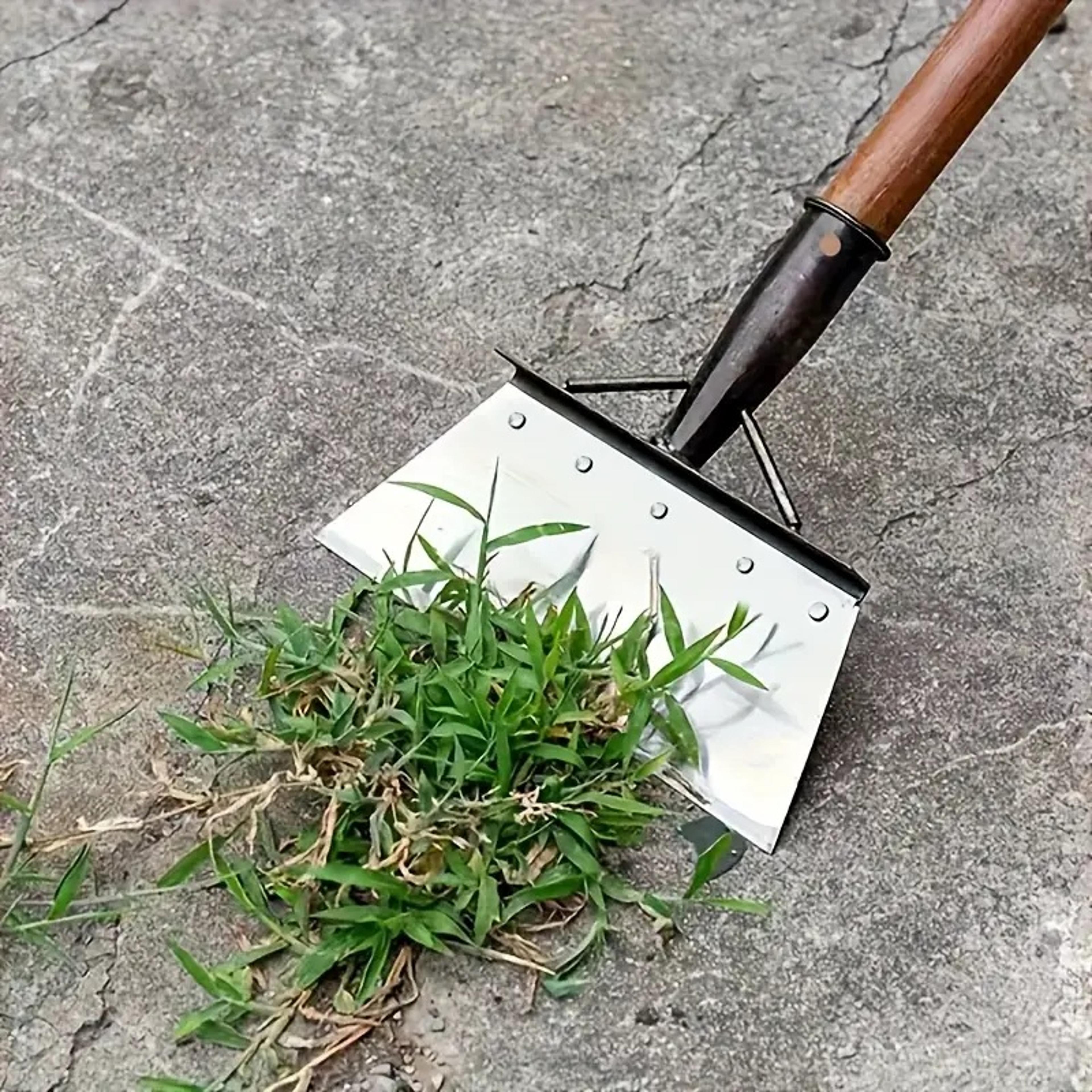 heavy duty garden edging shovel & weeding tool multi use rust resistant metal shovel for lawn, ice & outdoor cleanup