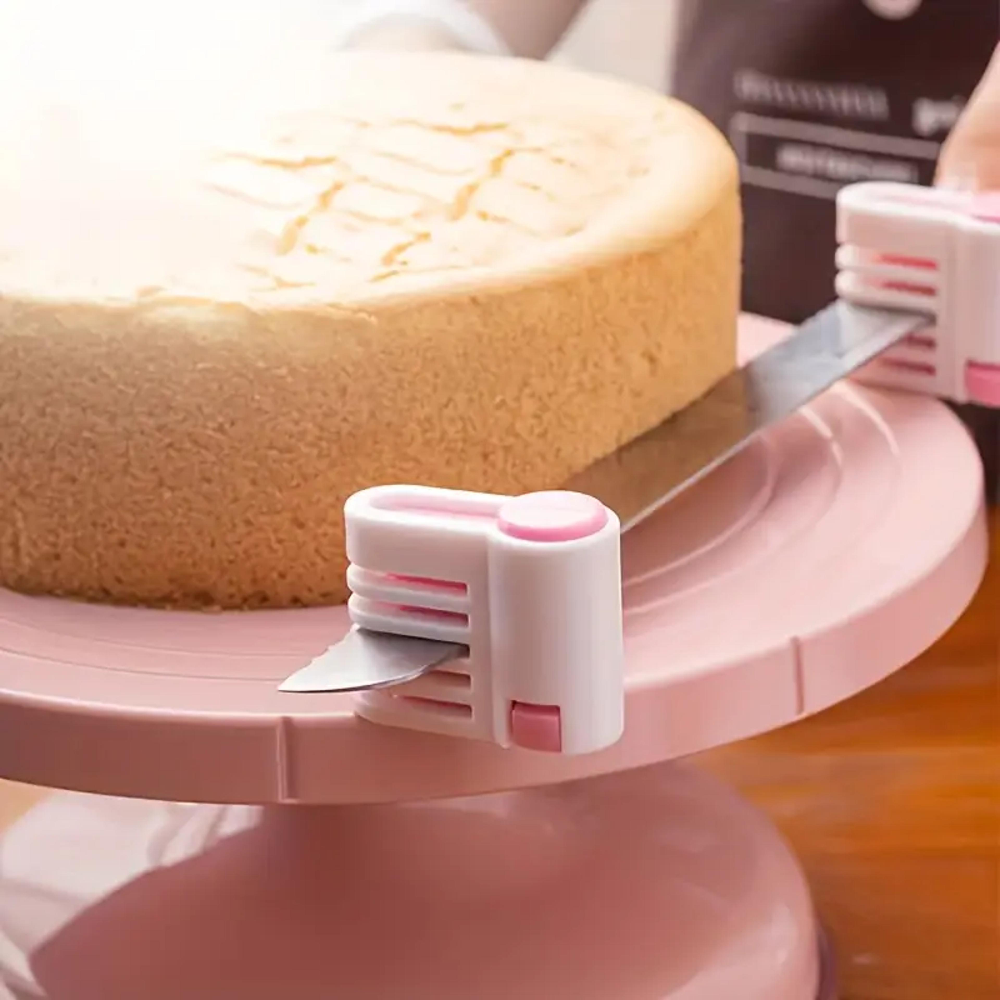 precisionbake layer adjustable cake leveler & cake slicer for perfect even layers