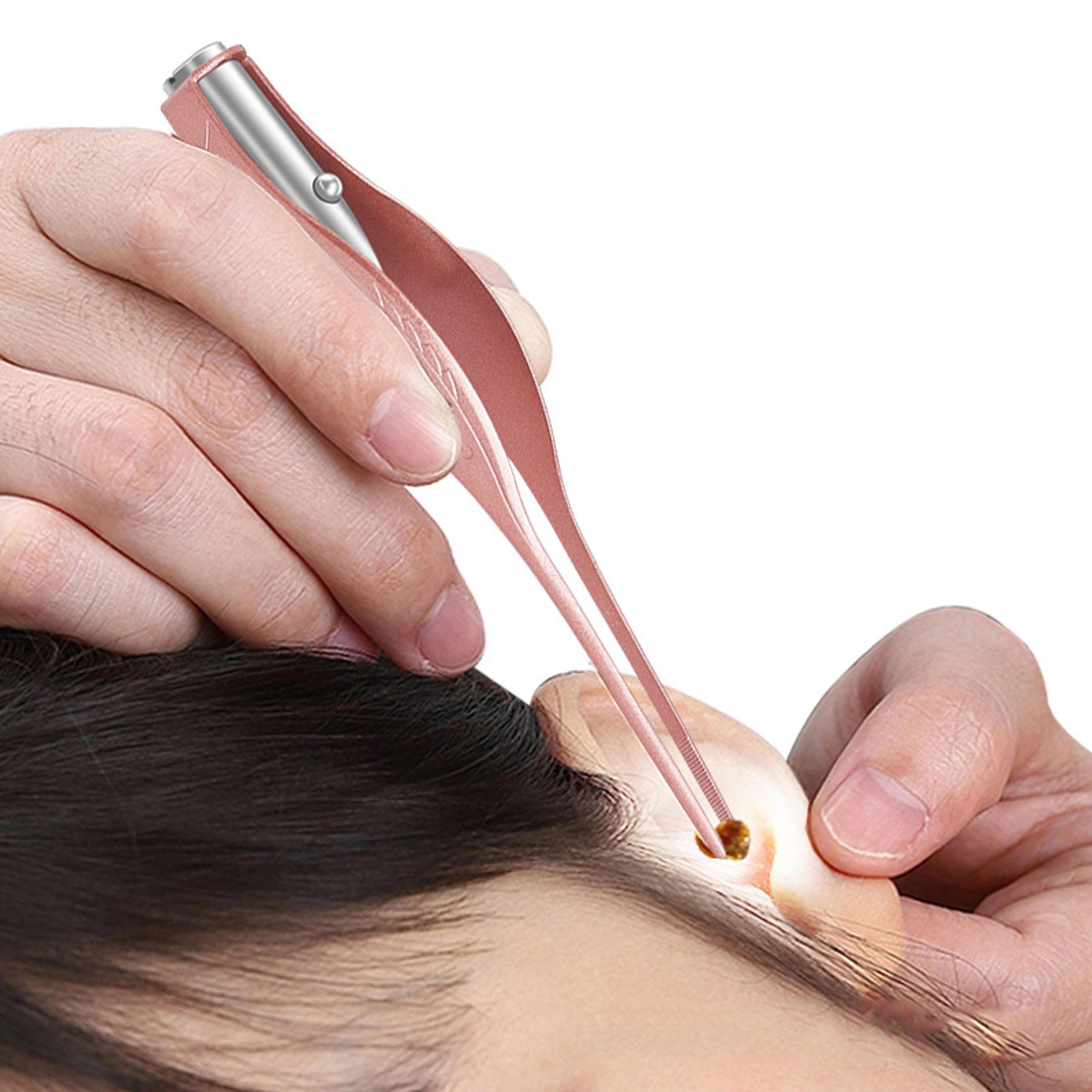 glowsight kids ear cleaner kit with led ear pick precision tweezers & nasal clip