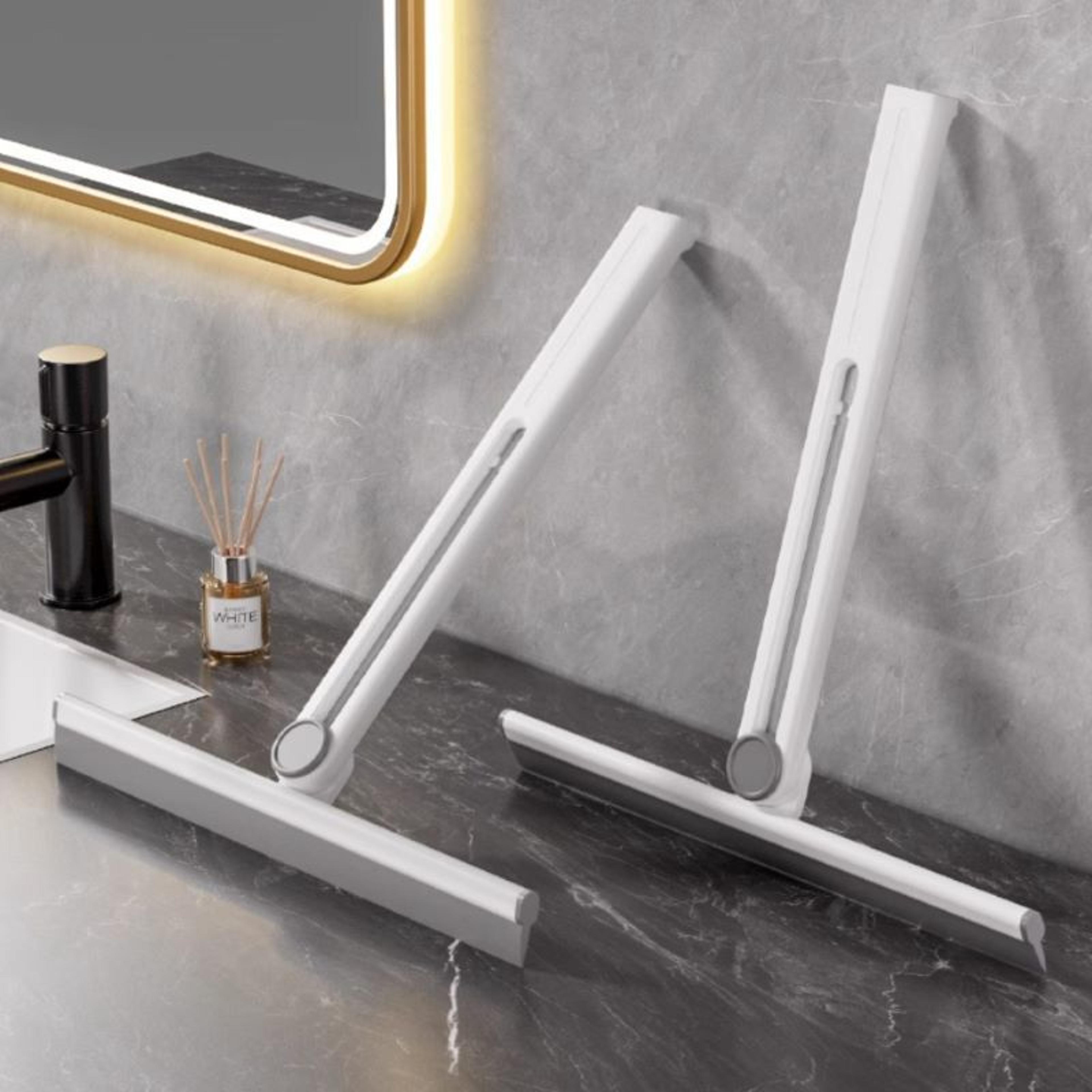 premium silicone glass squeegee & shower wiper window & floor cleaner