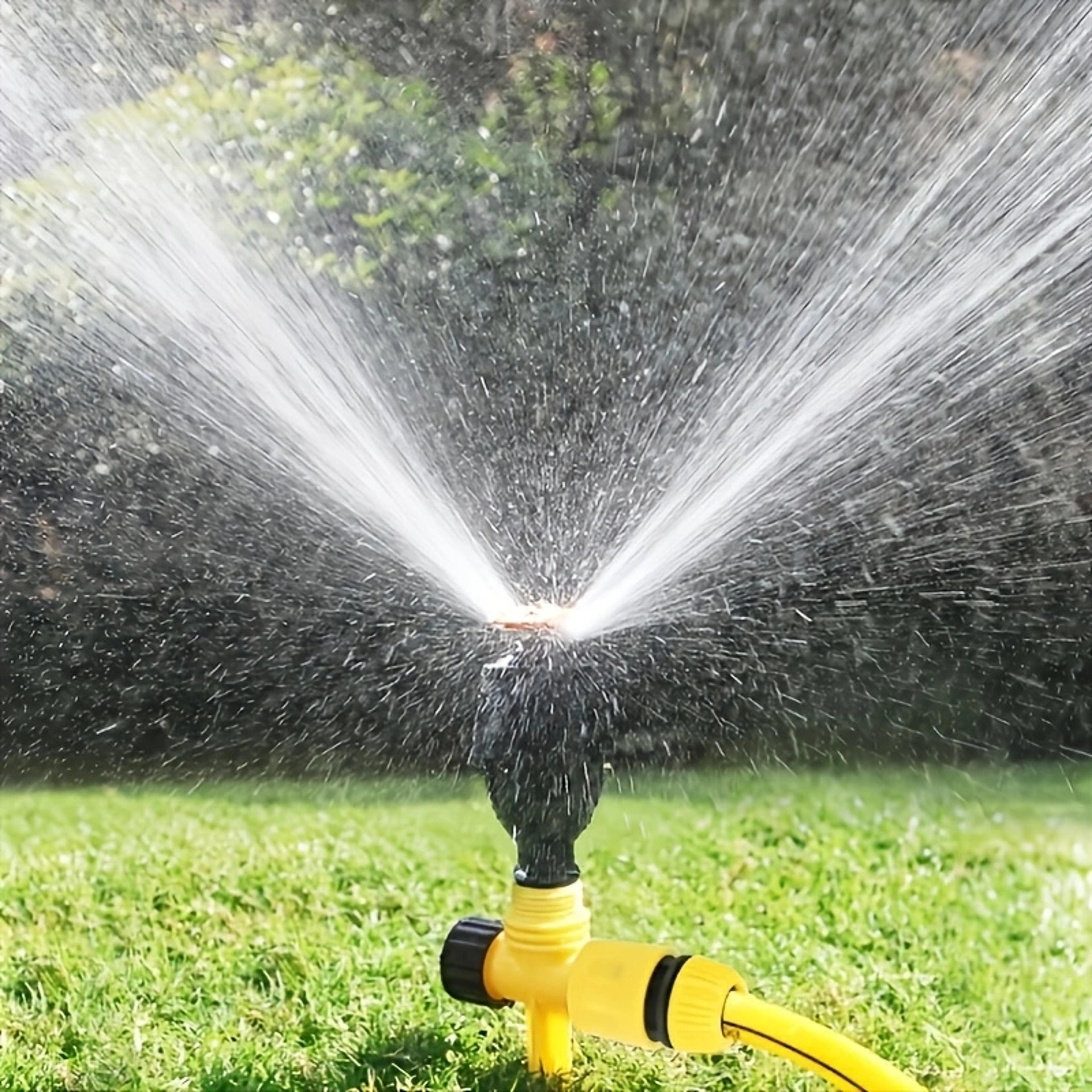 hydrospin automatic garden sprinkler for lawn flower beds & vegetable irrigation